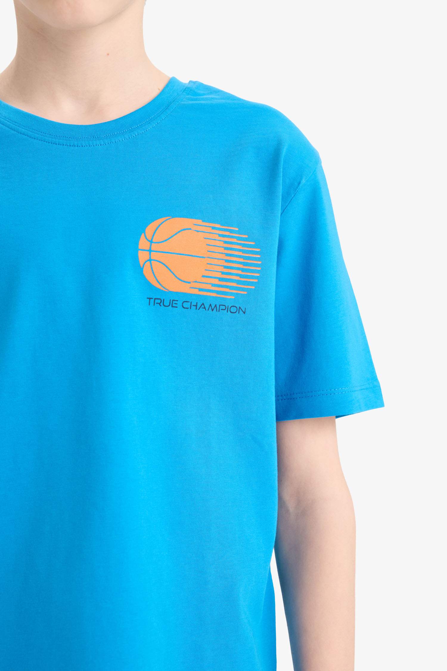 Boy Crew Neck Printed Short Sleeve T-Shirt