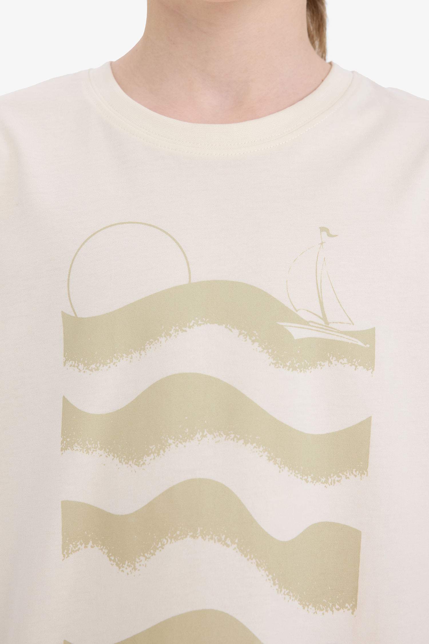 Erkek Çocuk Bisiklet Yaka Baskılı Kısa Kollu Tişört