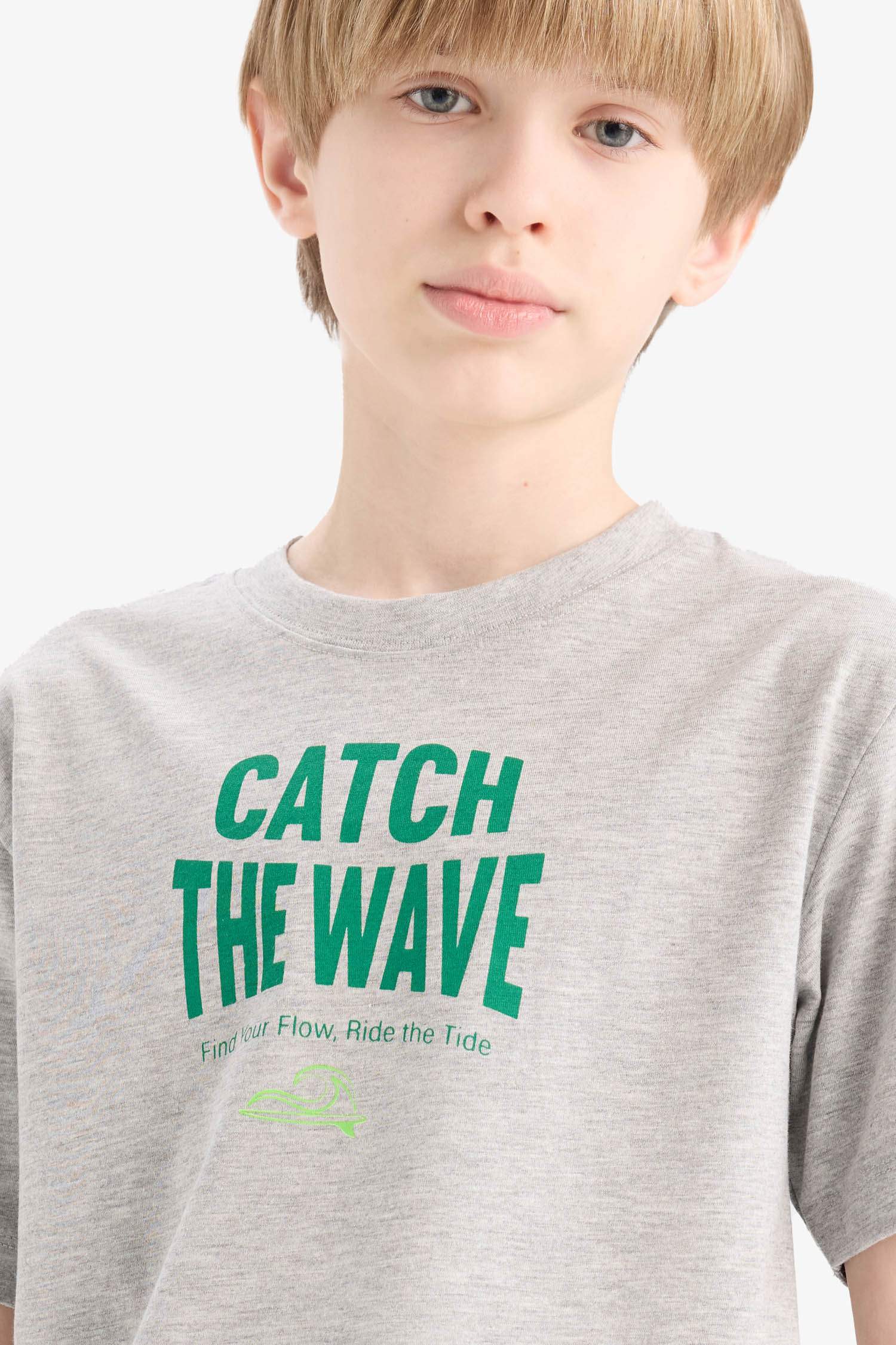 Boy Regular Fit Crew Neck Printed T-Shirt