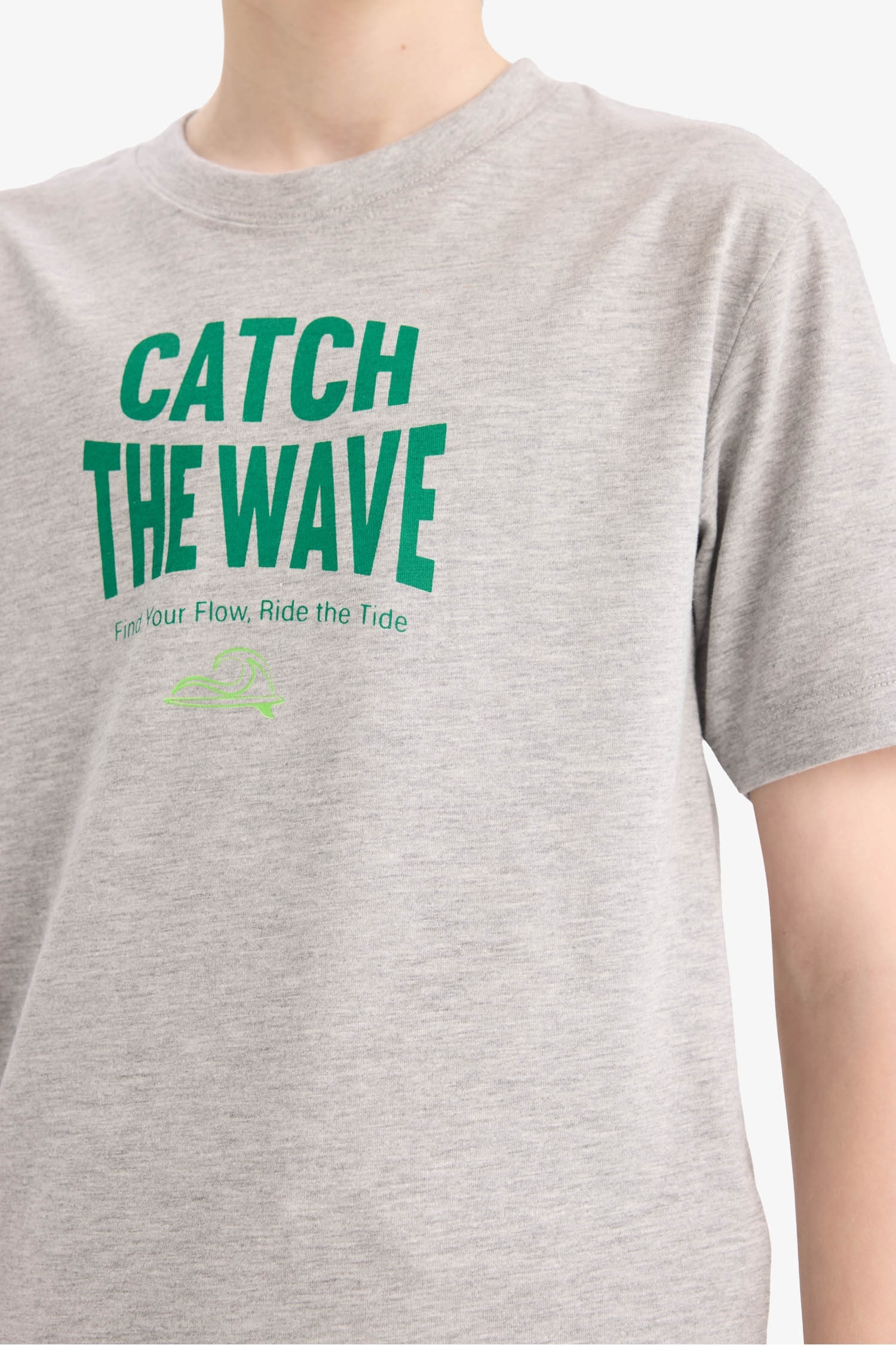 Boy Regular Fit Crew Neck Printed T-Shirt