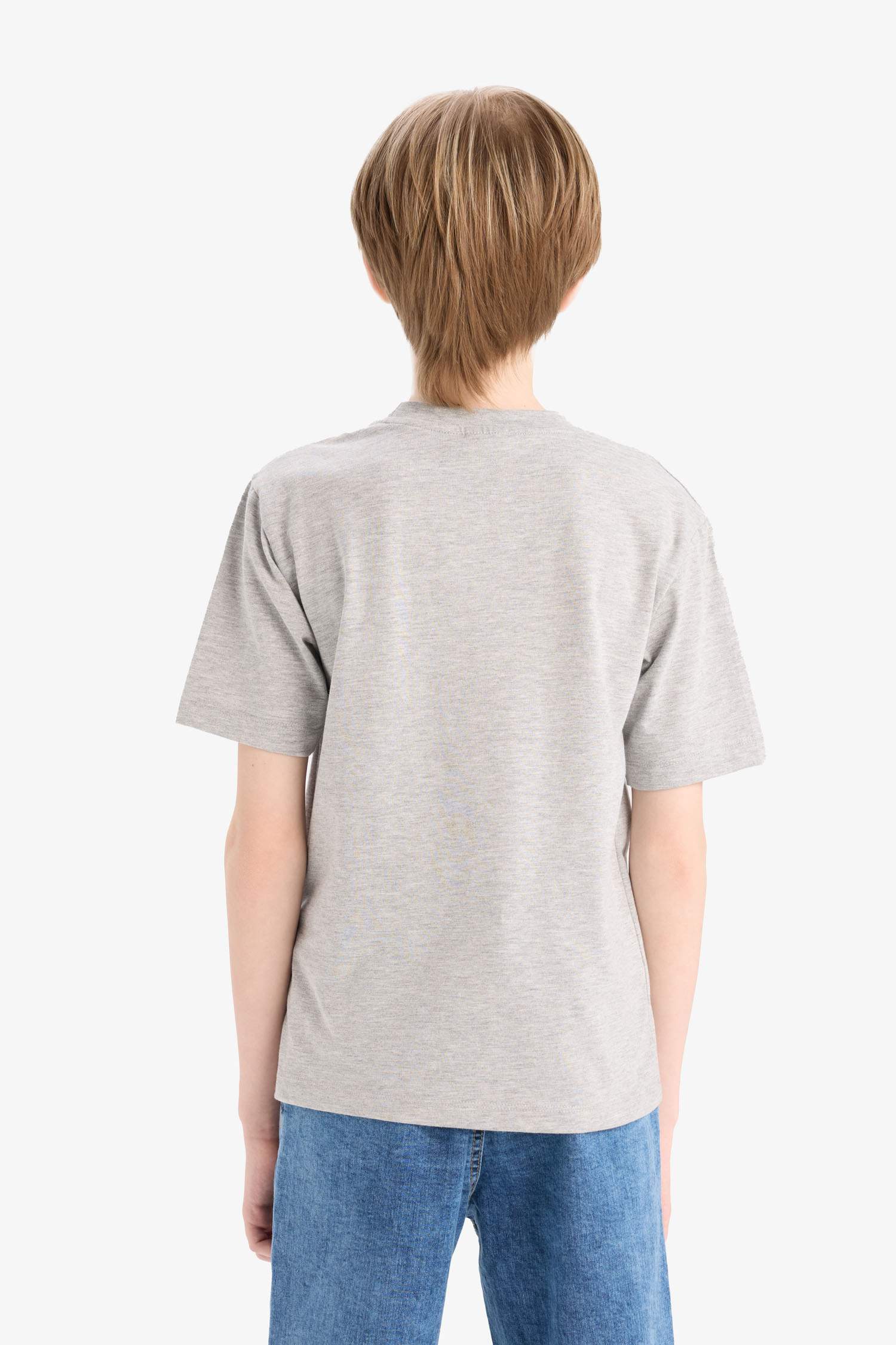 Boy Regular Fit Crew Neck Printed T-Shirt