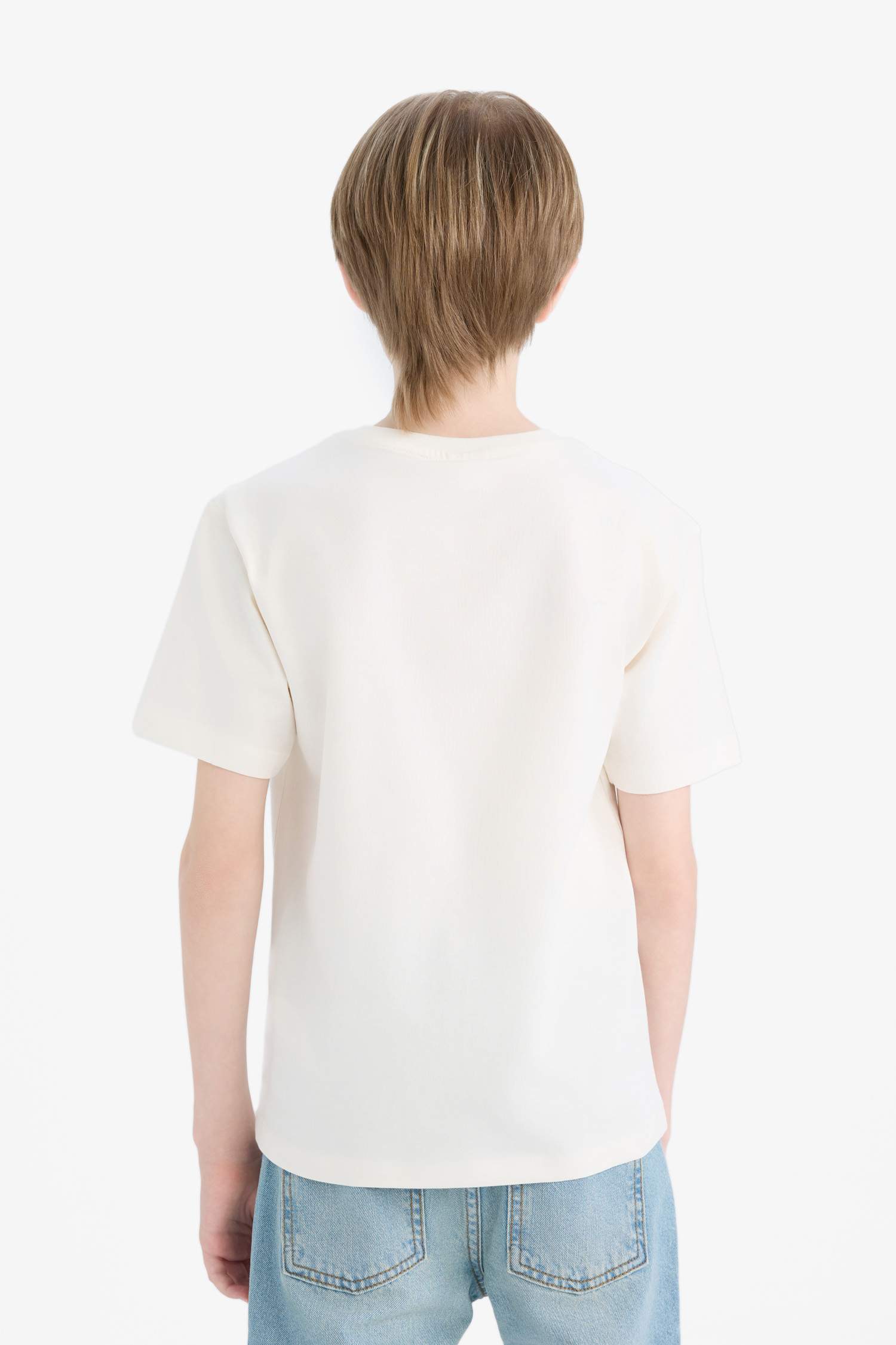 Boy Crew Neck Printed Short Sleeve T-Shirt