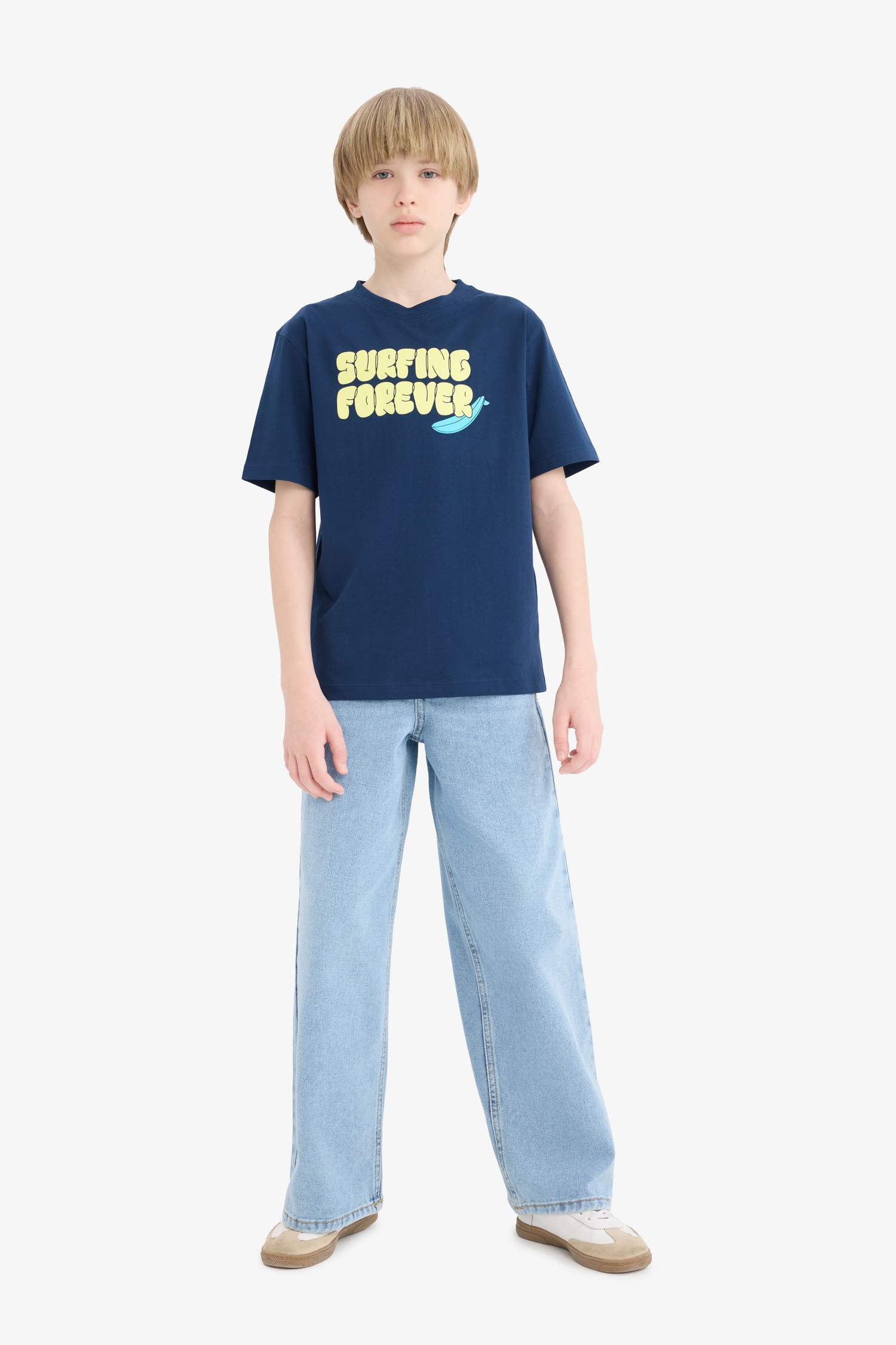 تيشيرت ولادي نص ردن قصة عادية مطبوع