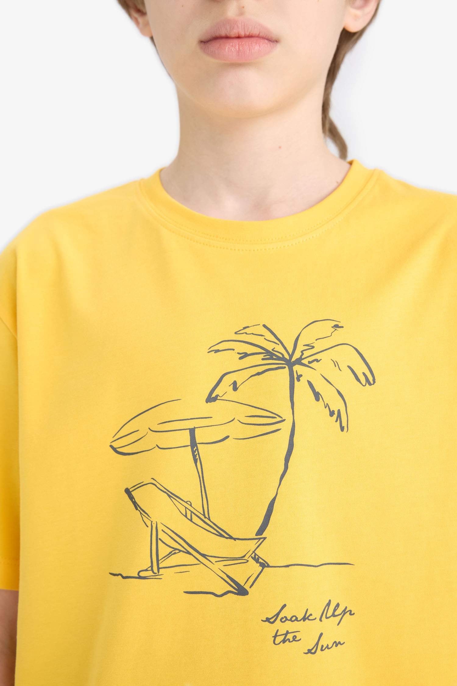 Детская футболка Regular Fit с круглым вырезом и принтом, короткий рукав для мальчиков