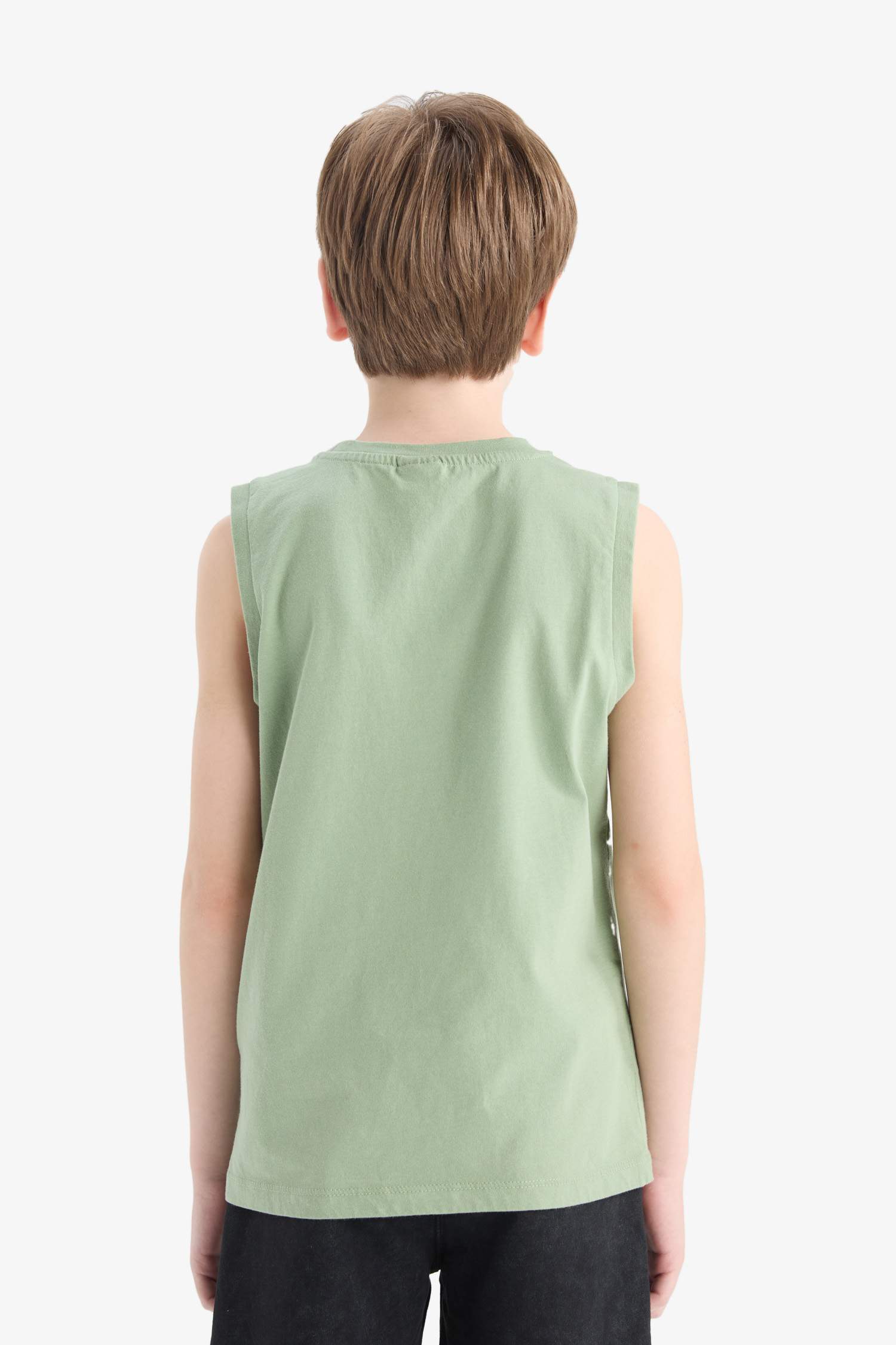 تيشيرت كت ولادي سادة بياخة مستديرة