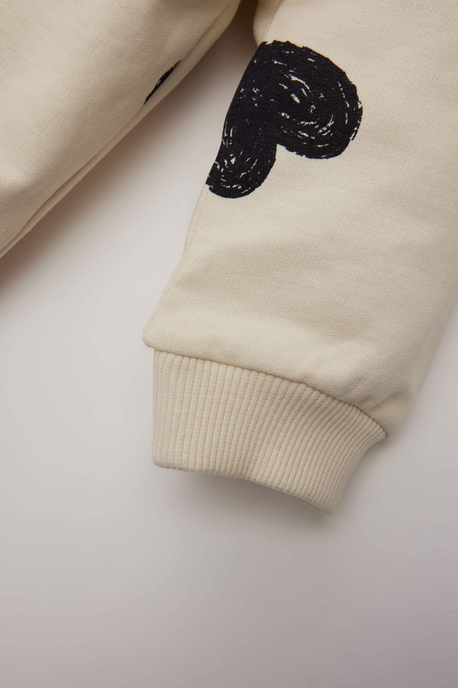 Baby Girl Crew Neck Heart Patterned Sweatshirt