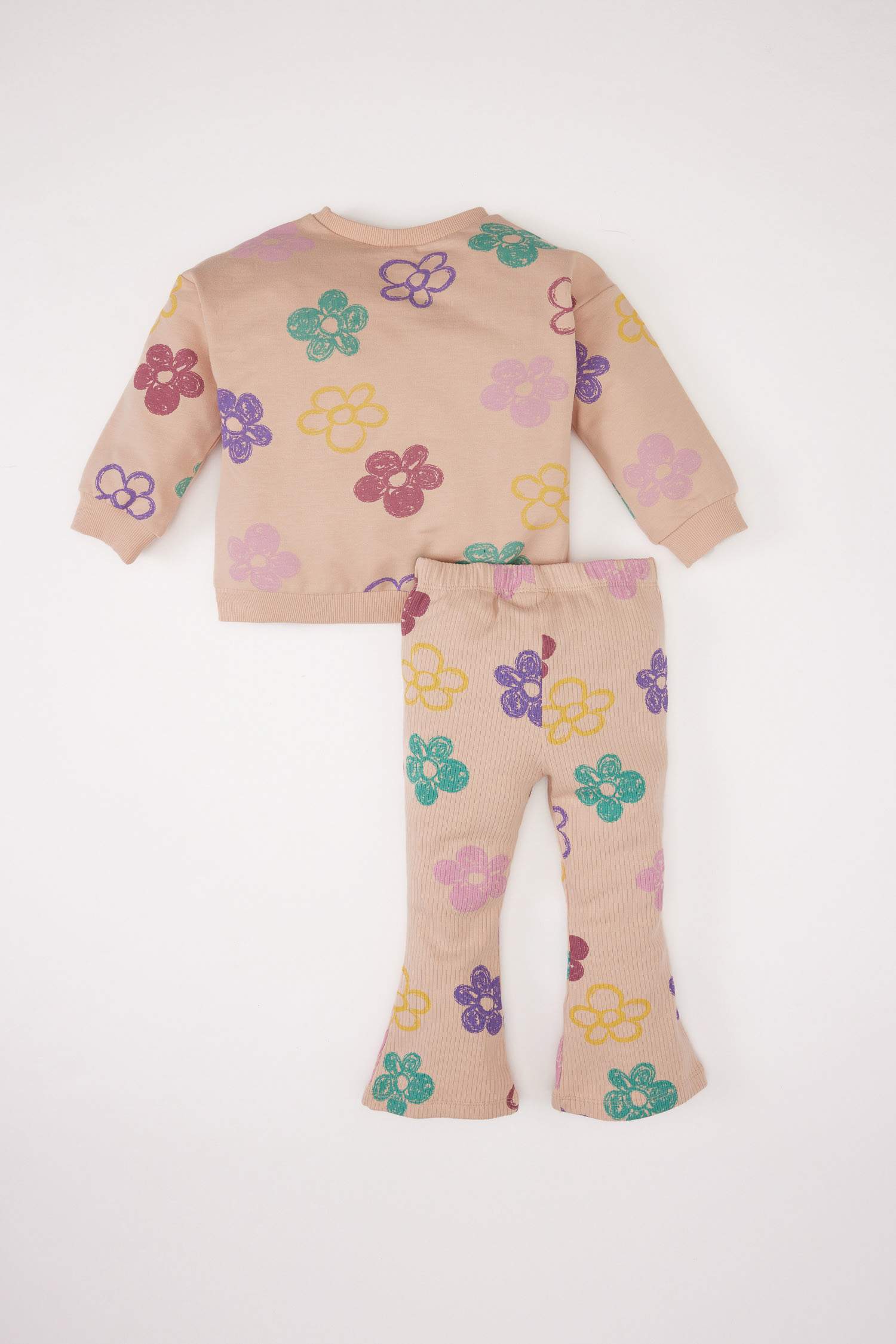 سيت بناتي سويت شيرت وبنطلون - قطعتين