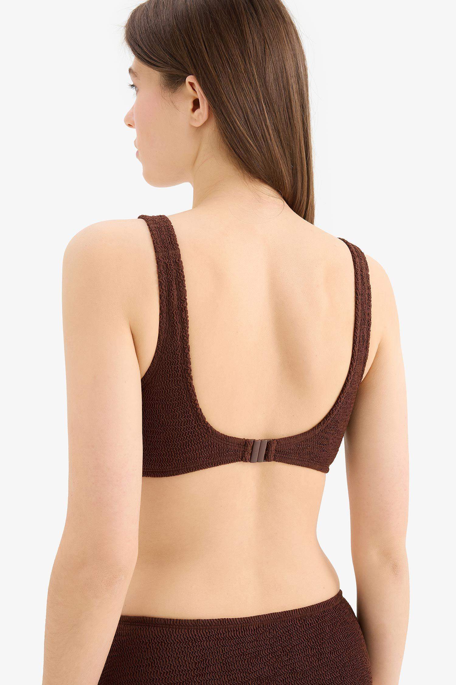 Regular Fit Bürümcük Bikini Üstü-Fall in Love