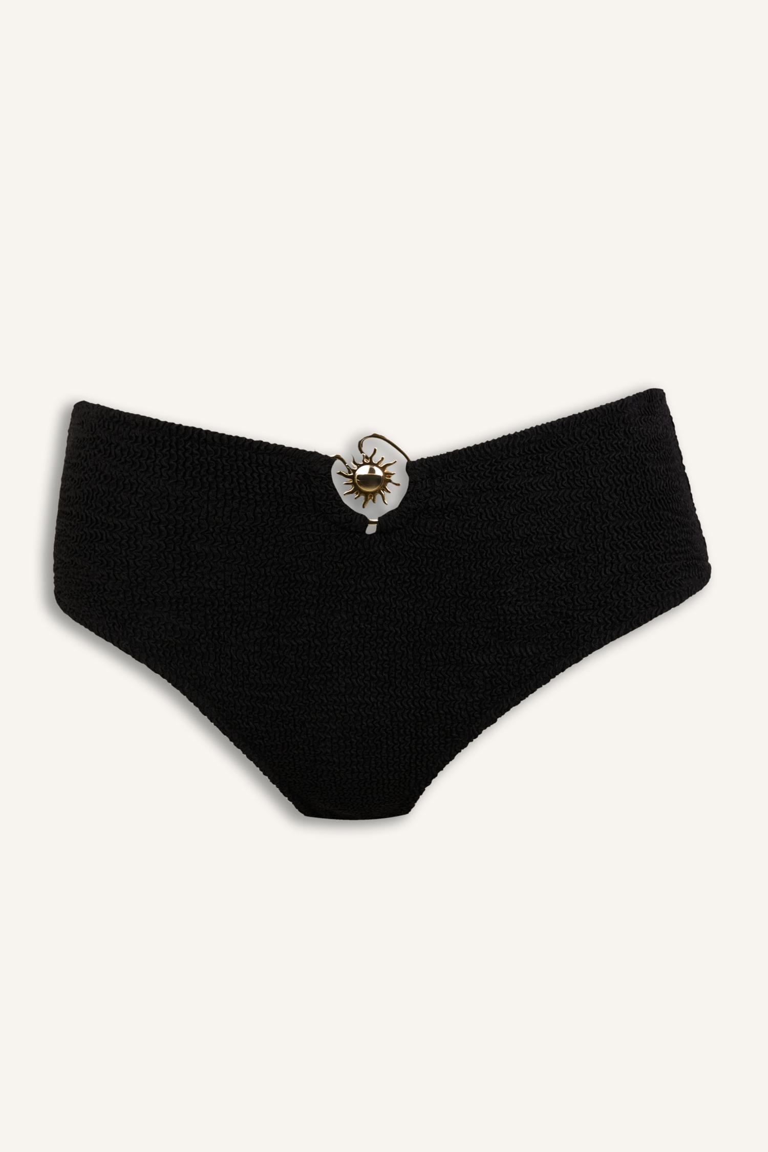 DeFacto Regular Fıt Kırışık Dokulu Bikini Alt görsel 4
