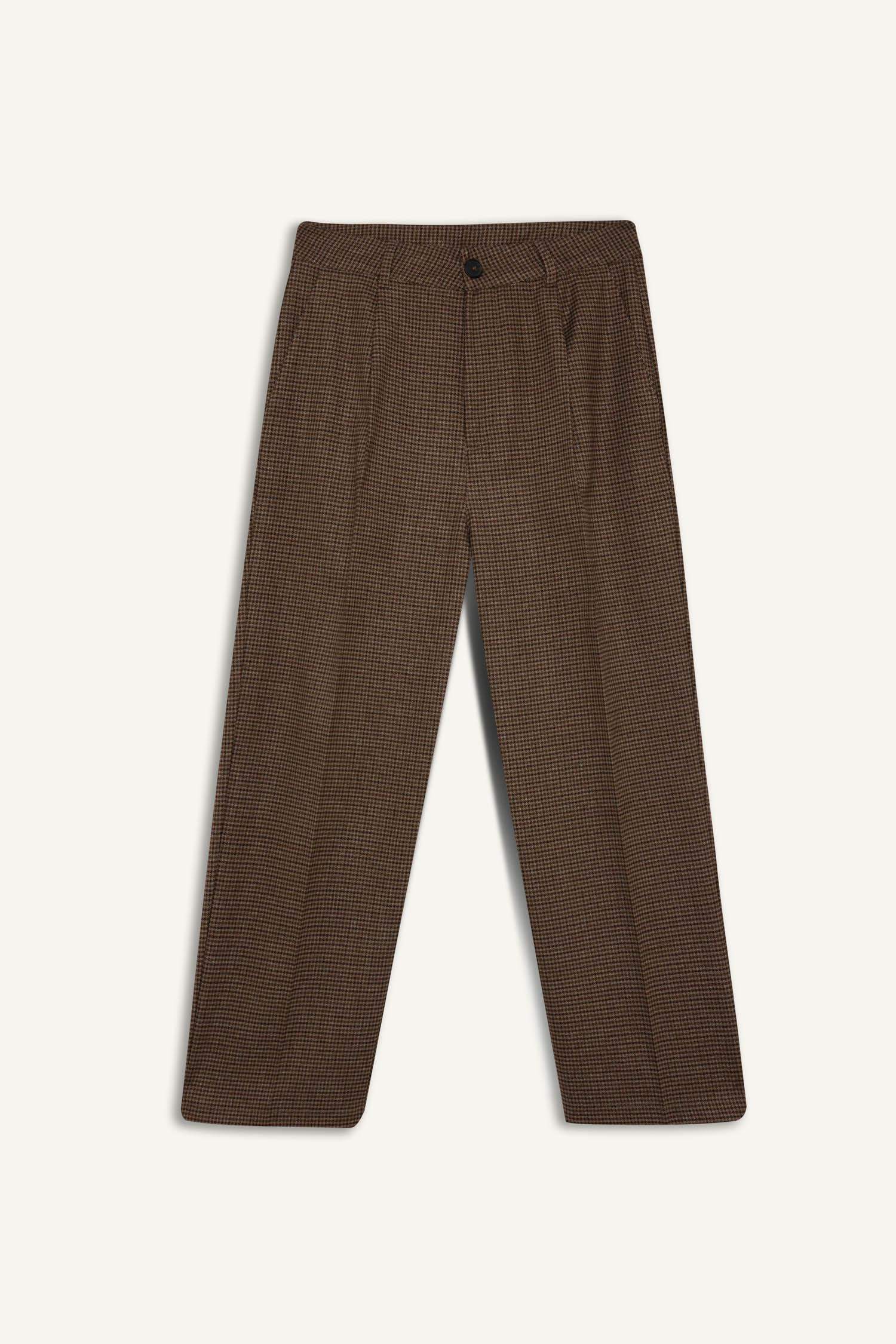 Carrot Fit Darted High Waist Trousers