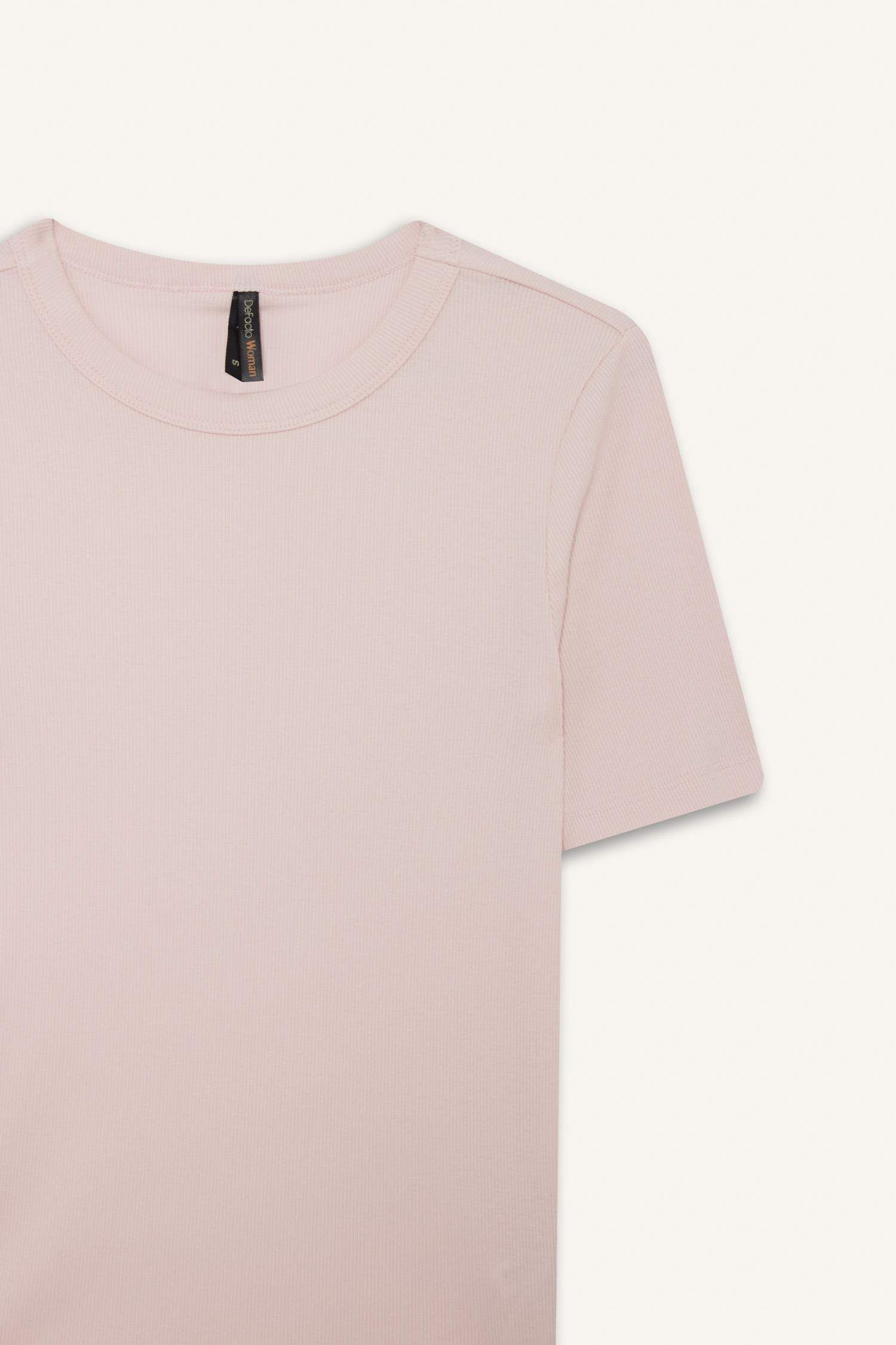 Базовая футболка кашкорсе Slim Fit с круглым вырезом и коротким рукавом