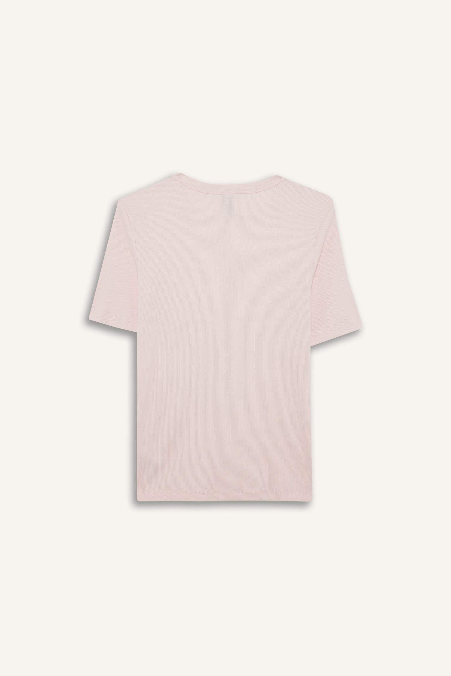 Базовая футболка кашкорсе Slim Fit с круглым вырезом и коротким рукавом