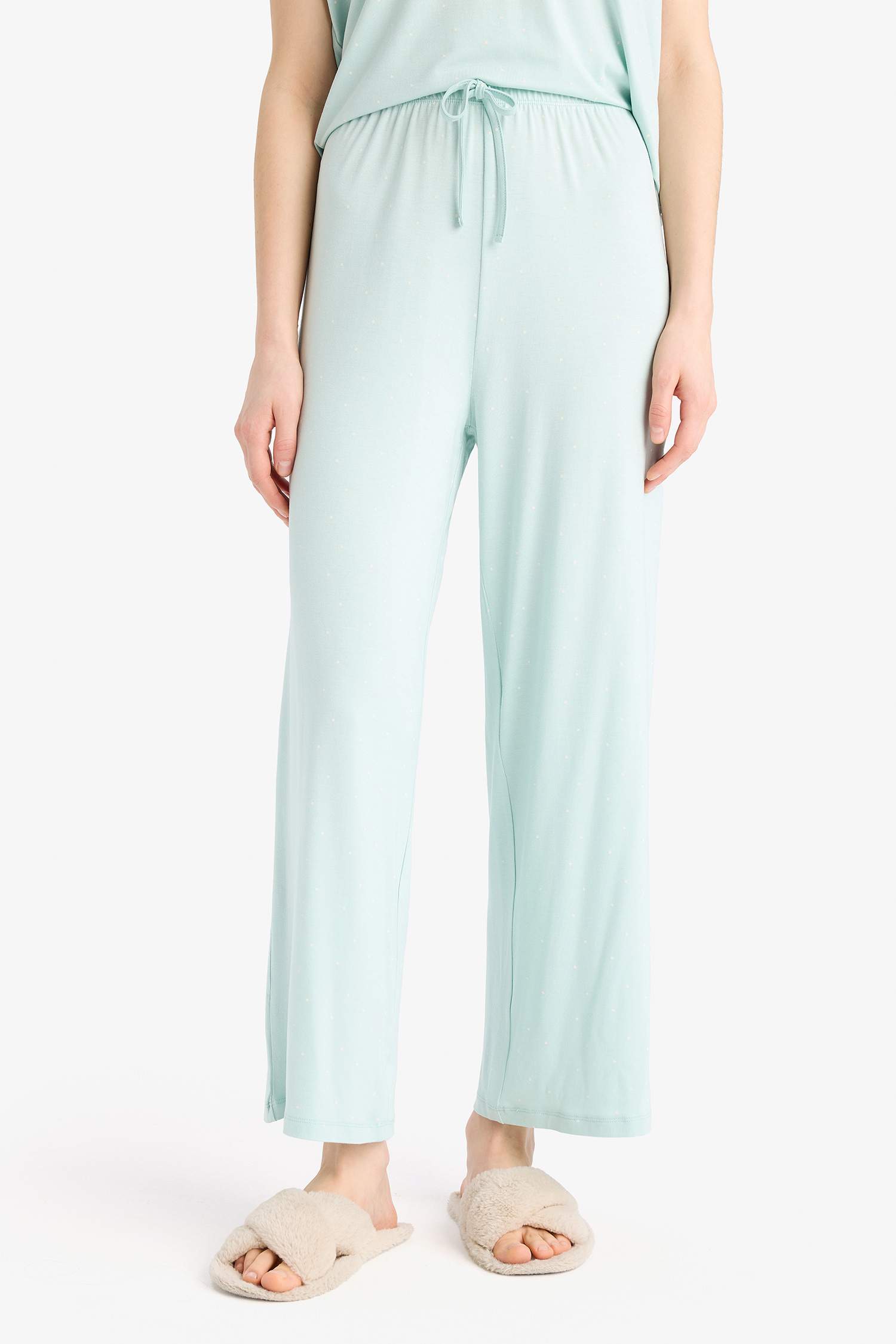 Regular Fit Short Sleeve 2 Piece Viscose Set