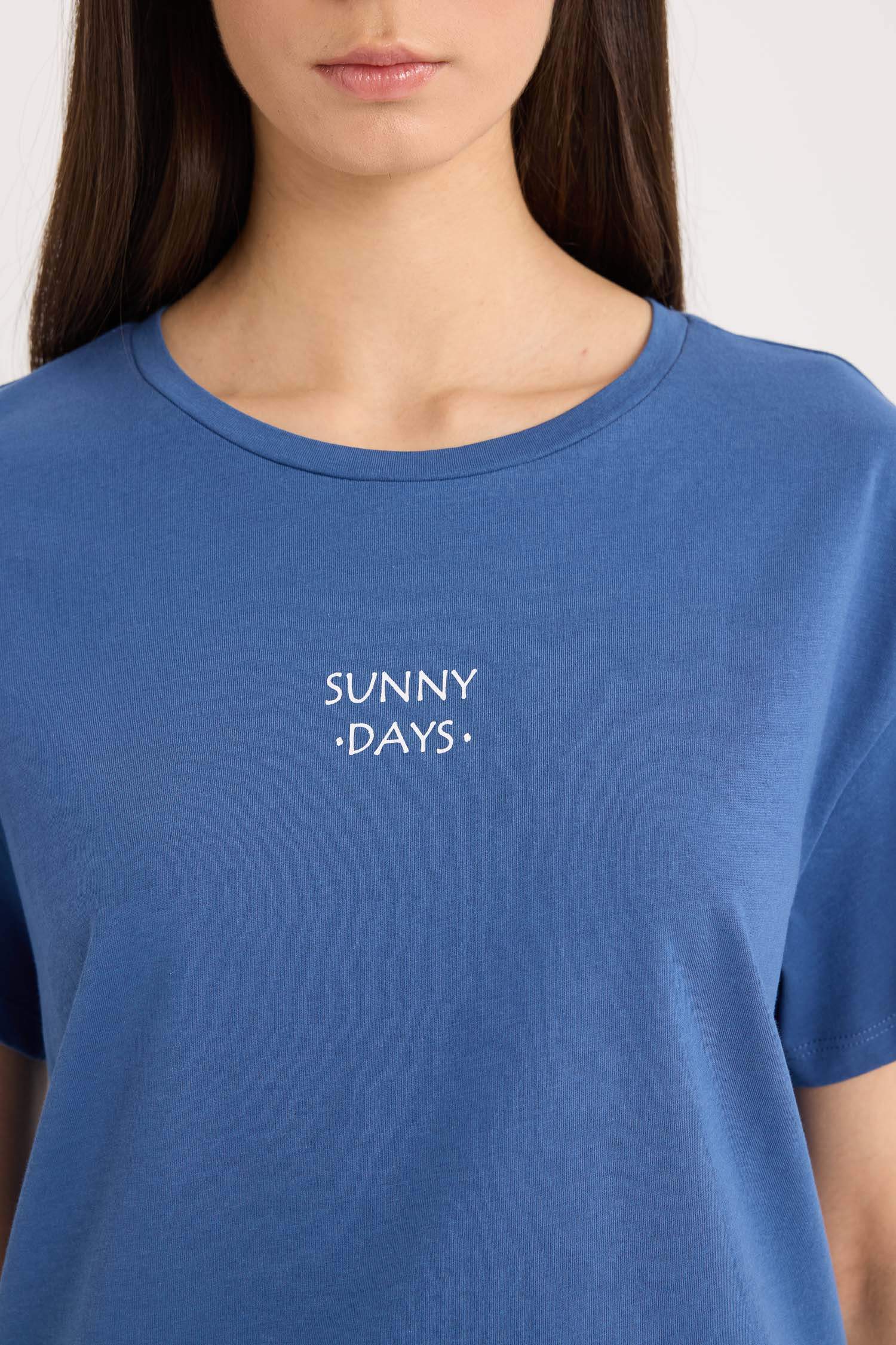 طقم بيجاما بأكمام قصيرة و سروال بمربعات من Fall in Love