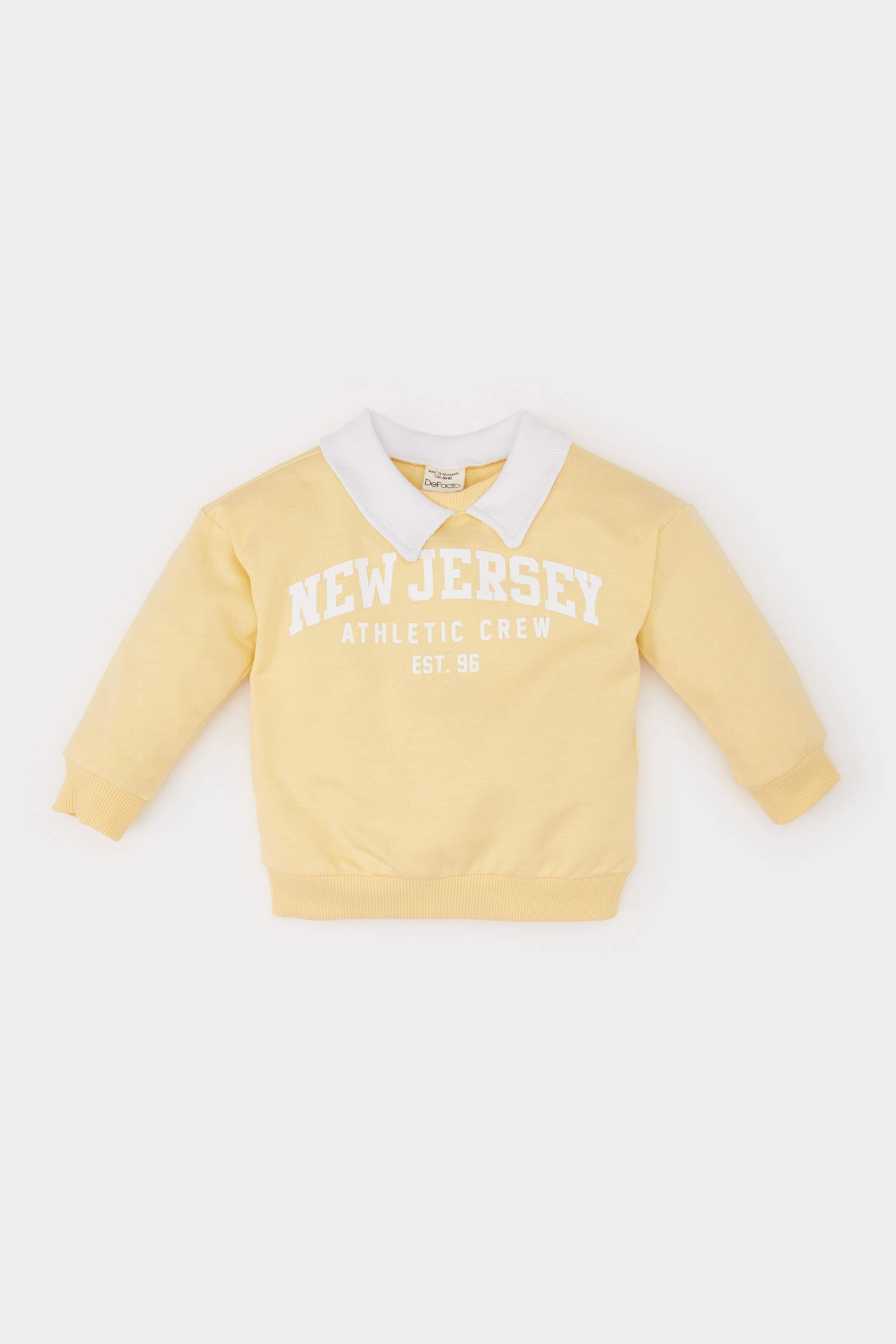 Сәби Ұл қалыпты пішім слоган жейде мойыны Свитер