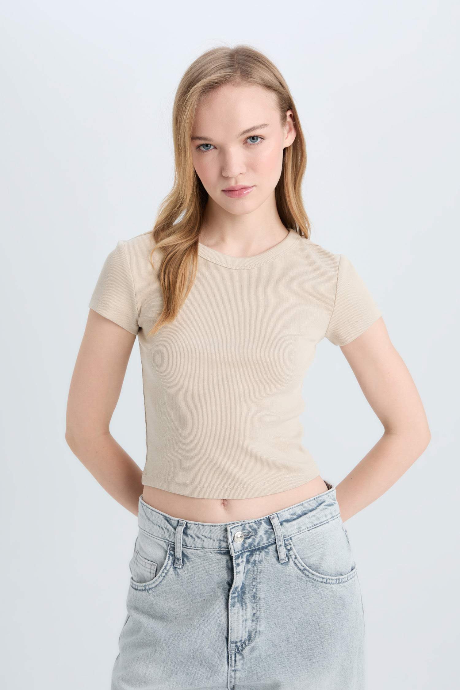Slim Fit Camisole Short Sleeve T-Shirt