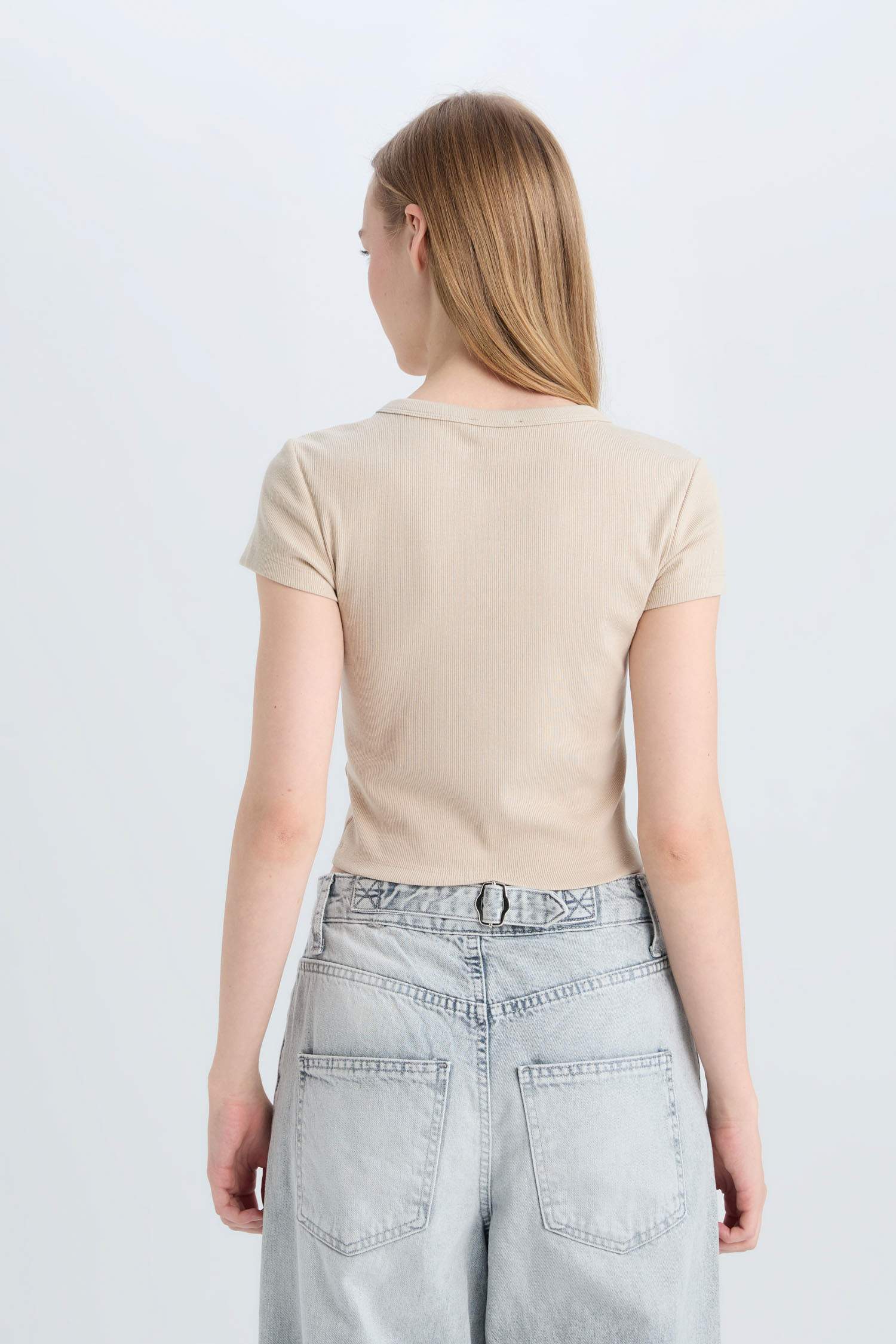 Slim Fit Camisole Short Sleeve T-Shirt