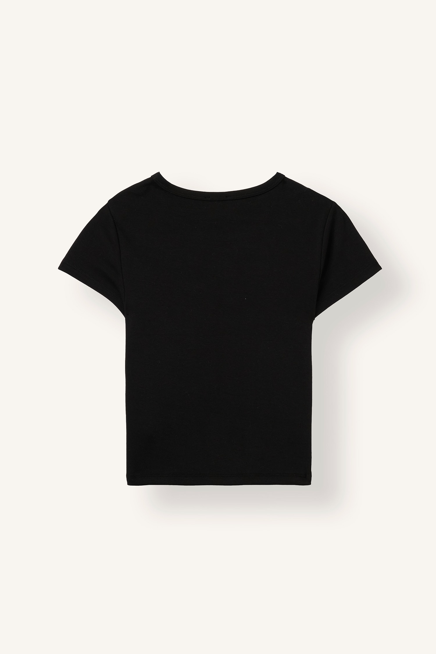 DeFacto Fitted Bisiklet Yaka Ribana Basic Tişört görsel 7