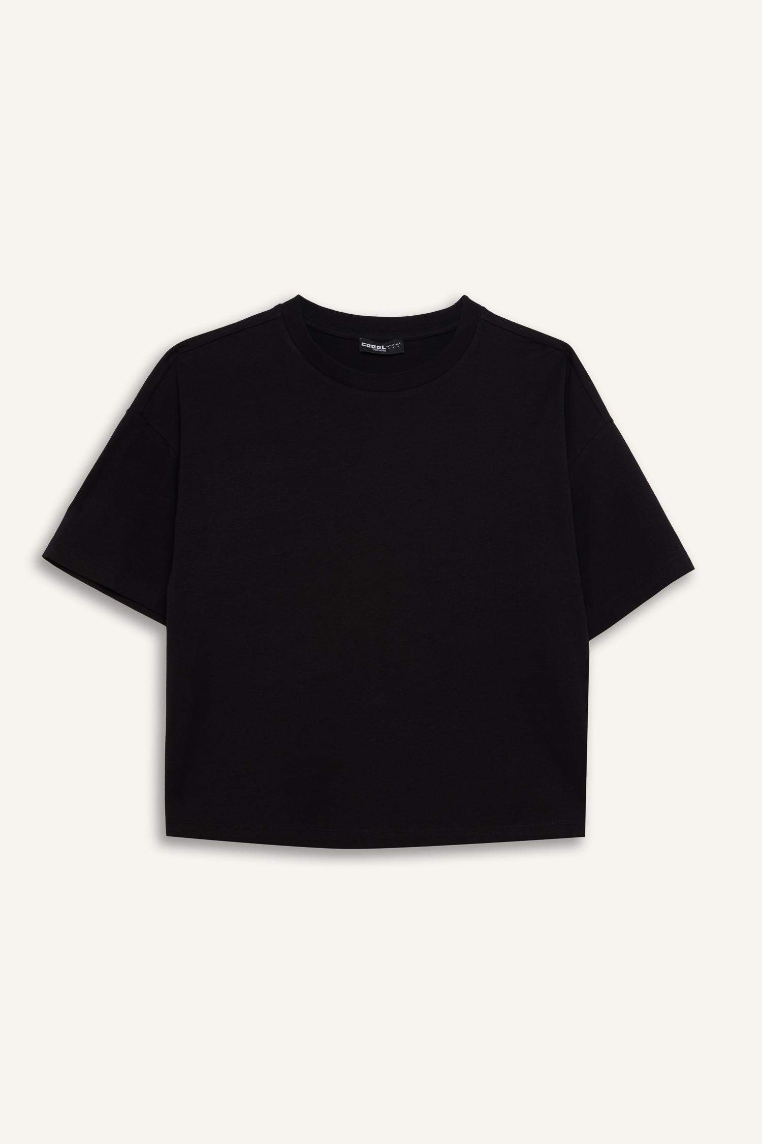 T-shirt épais à col rond et coupe ample