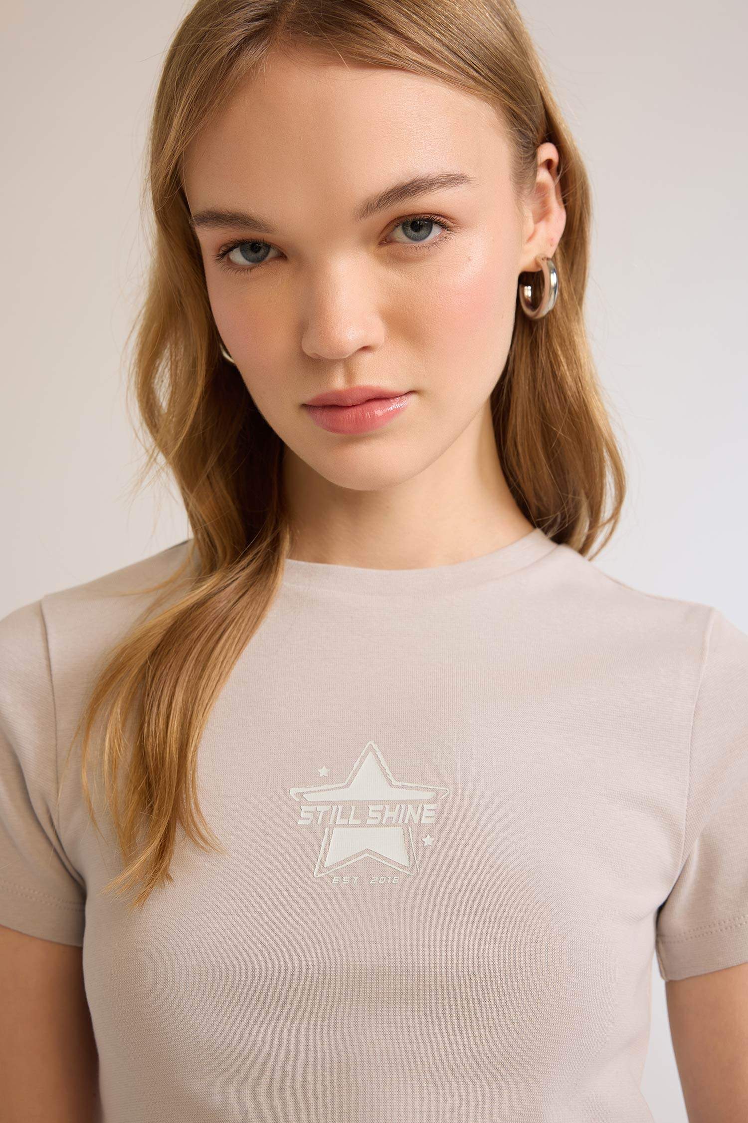 Coool обтягивающая футболка с коротким рукавом и принтом из ткани рибана