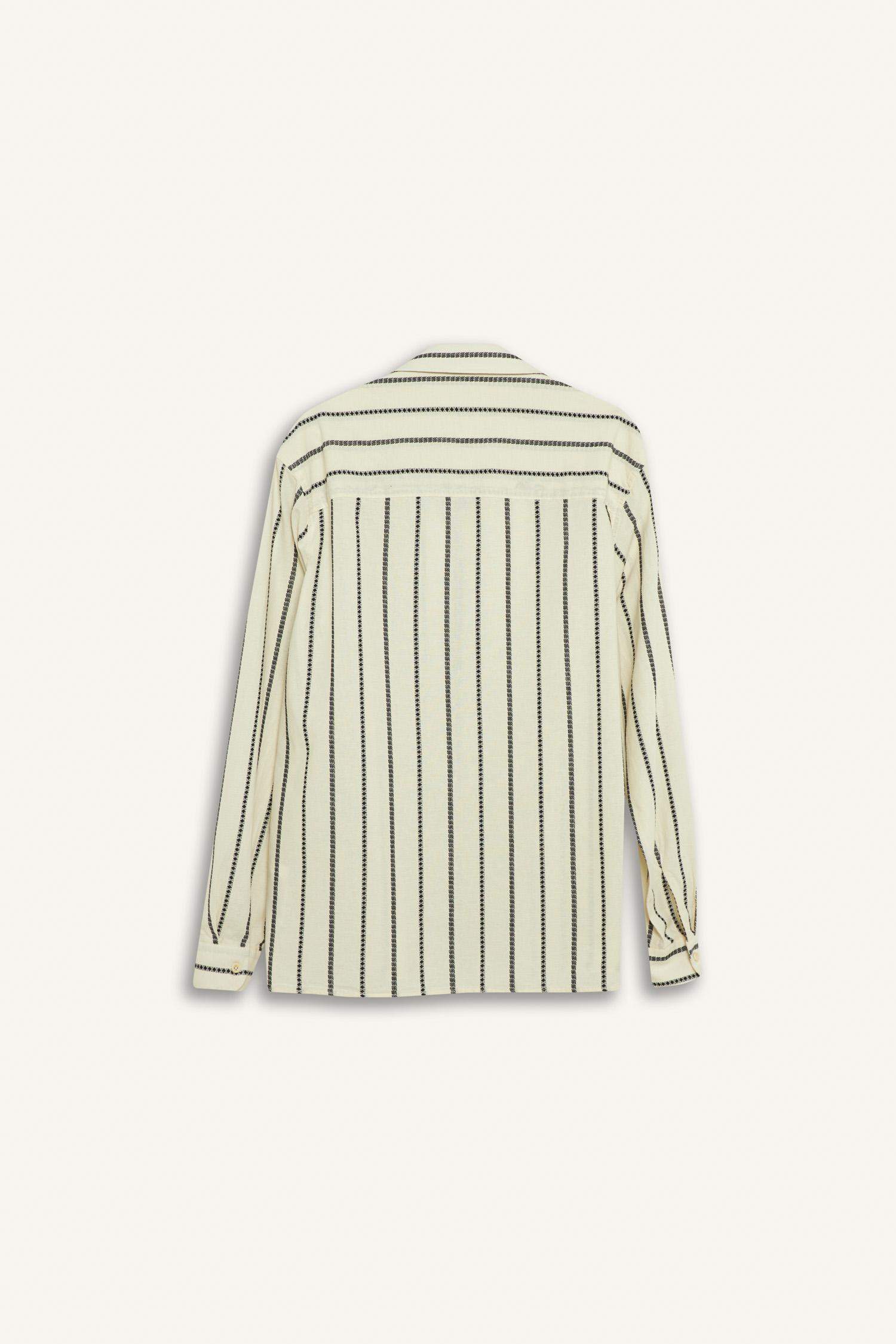 Relax Fit Striped Long Sleeve Shirt