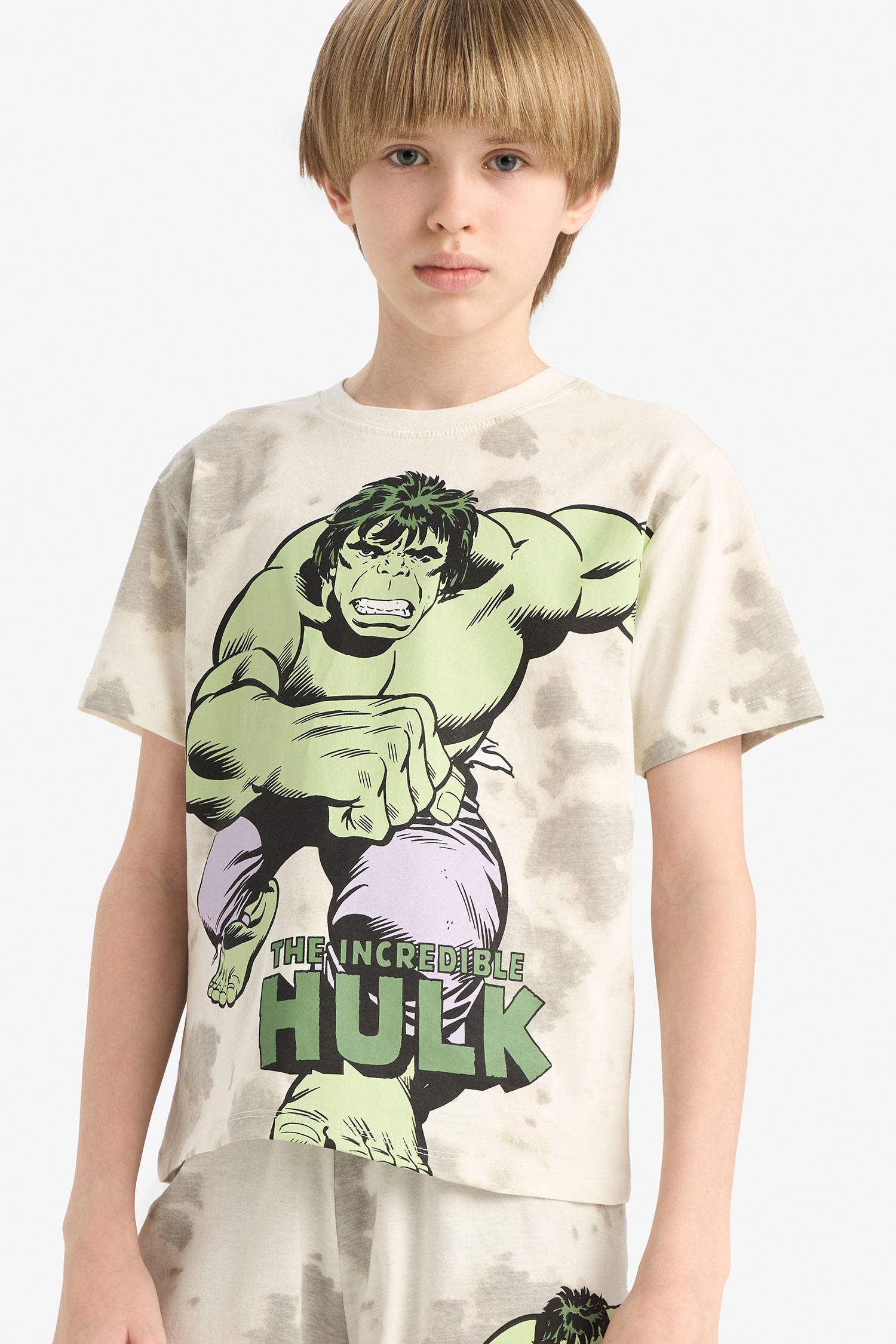 Boy Marvel Comics Regular Fit 2 Piece Pajama Set