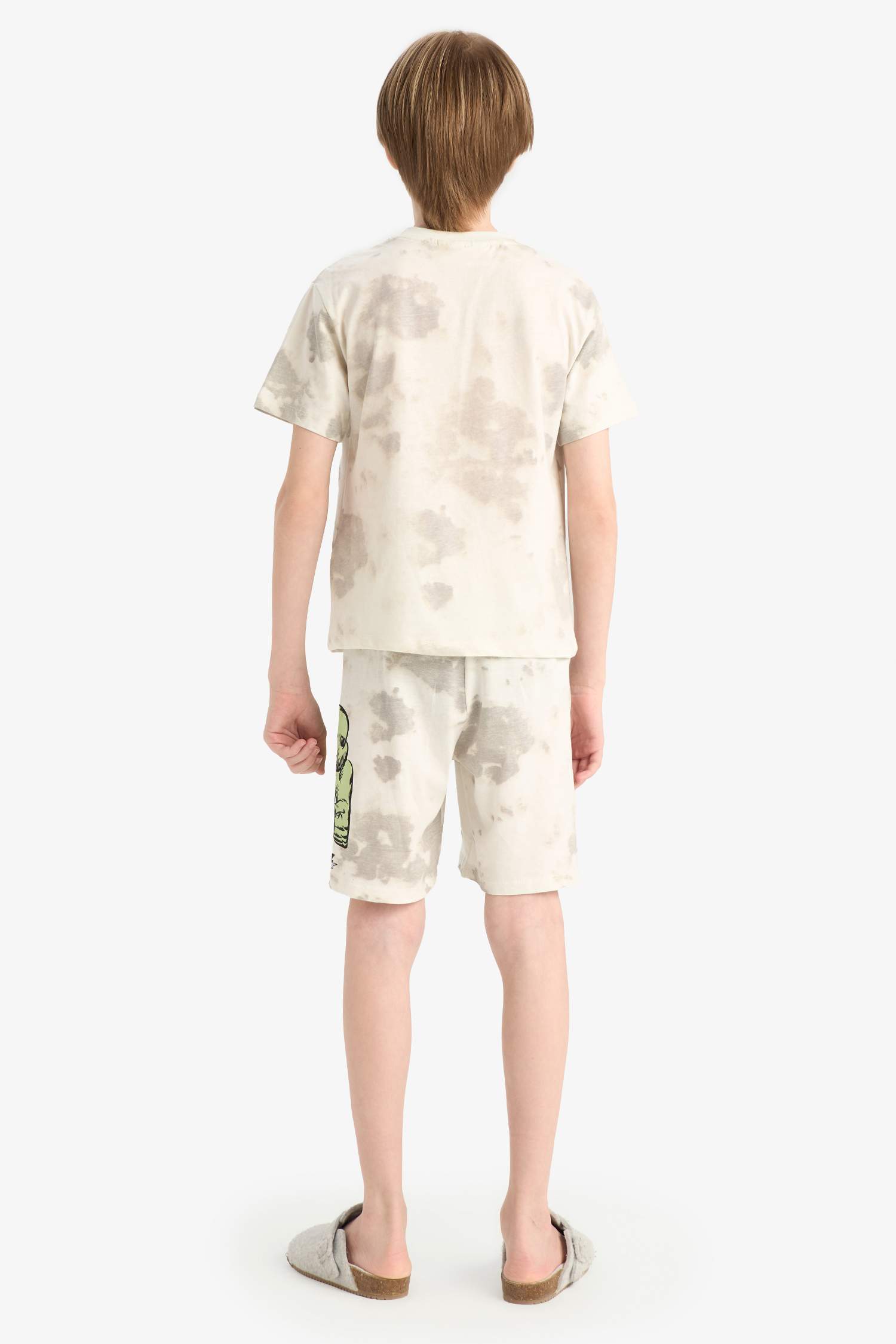 Erkek Çocuk Marvel Comics Pijama Takımı Kısa Kollu Üst Beli Lastikli Şort