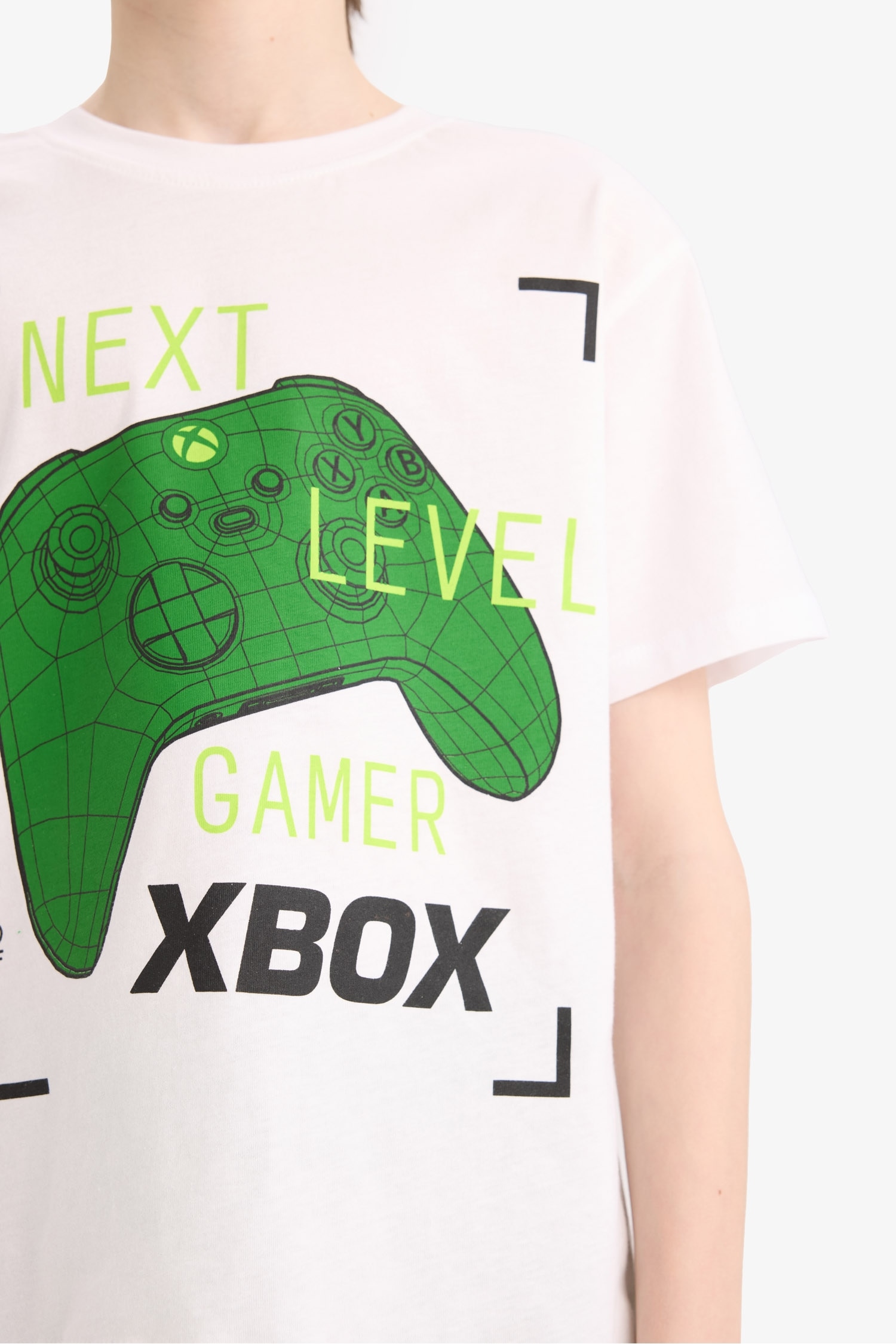 Erkek Çocuk Xbox Pijama Takımı Kısa Kollu Üst Beli Lastikli Şort