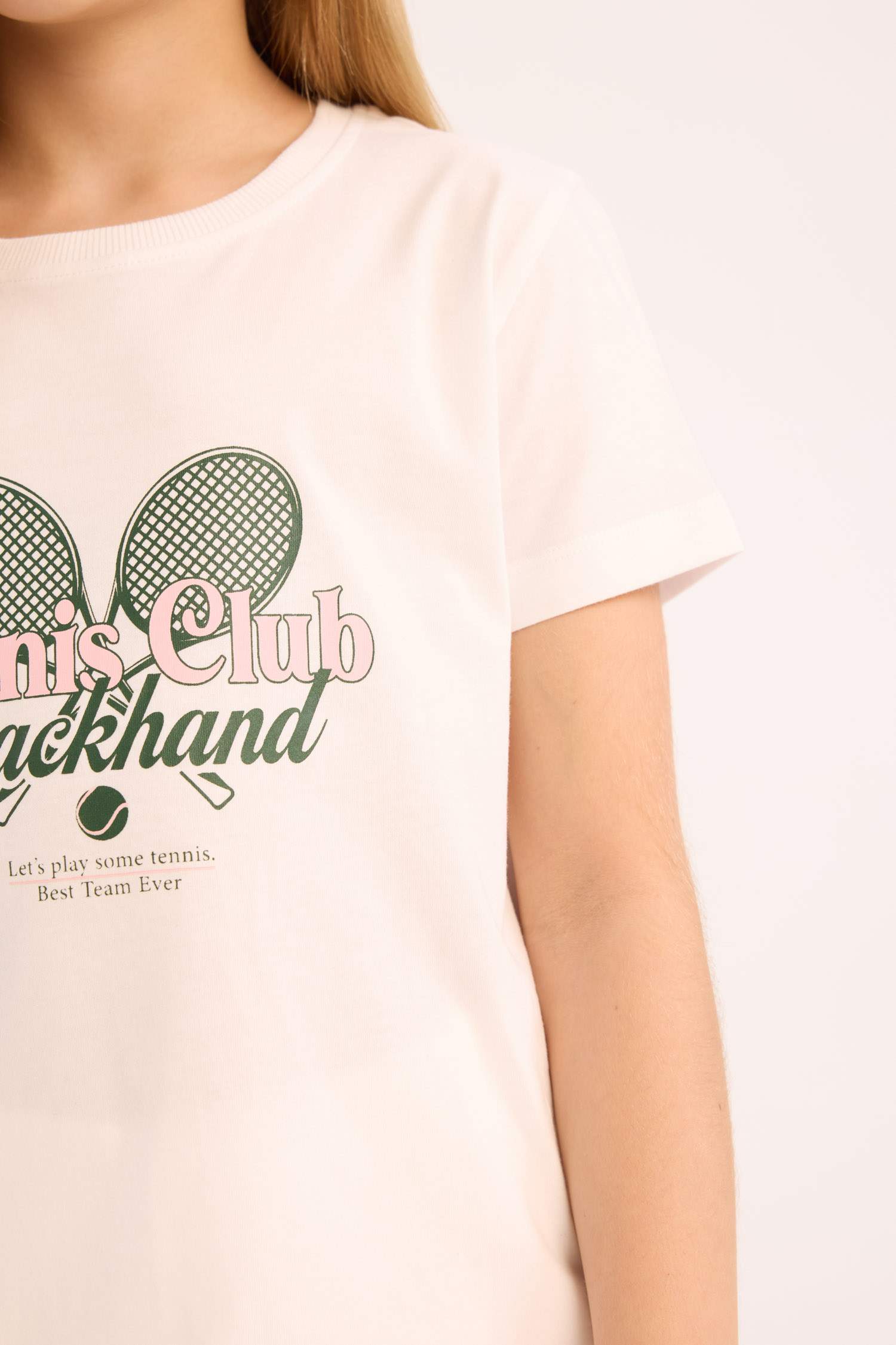 Girl Regular Fit Crew Neck Anime Printed T-Shirt