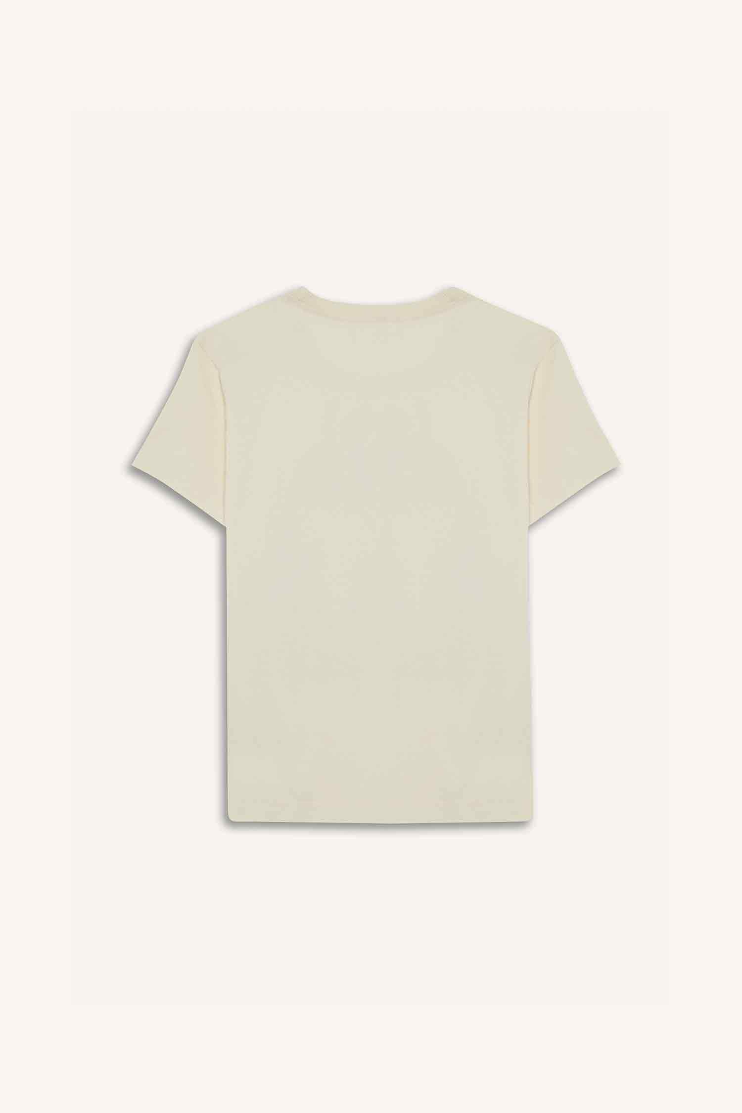 Bisiklet Yaka Baskılı Kısa Kollu Tişört Kız Çocuk