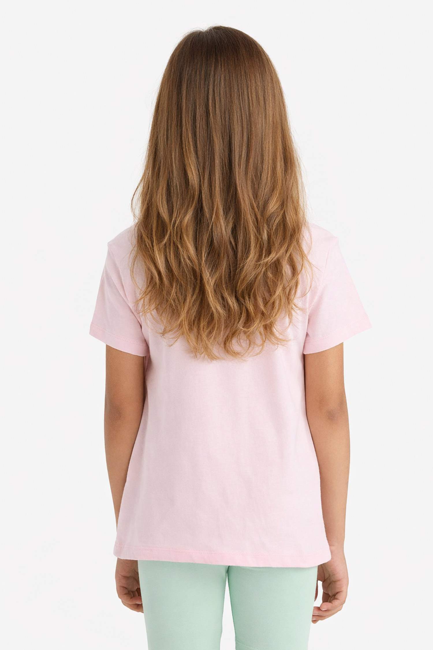 Girl Regular Fit Crew Neck Anime Printed T-Shirt