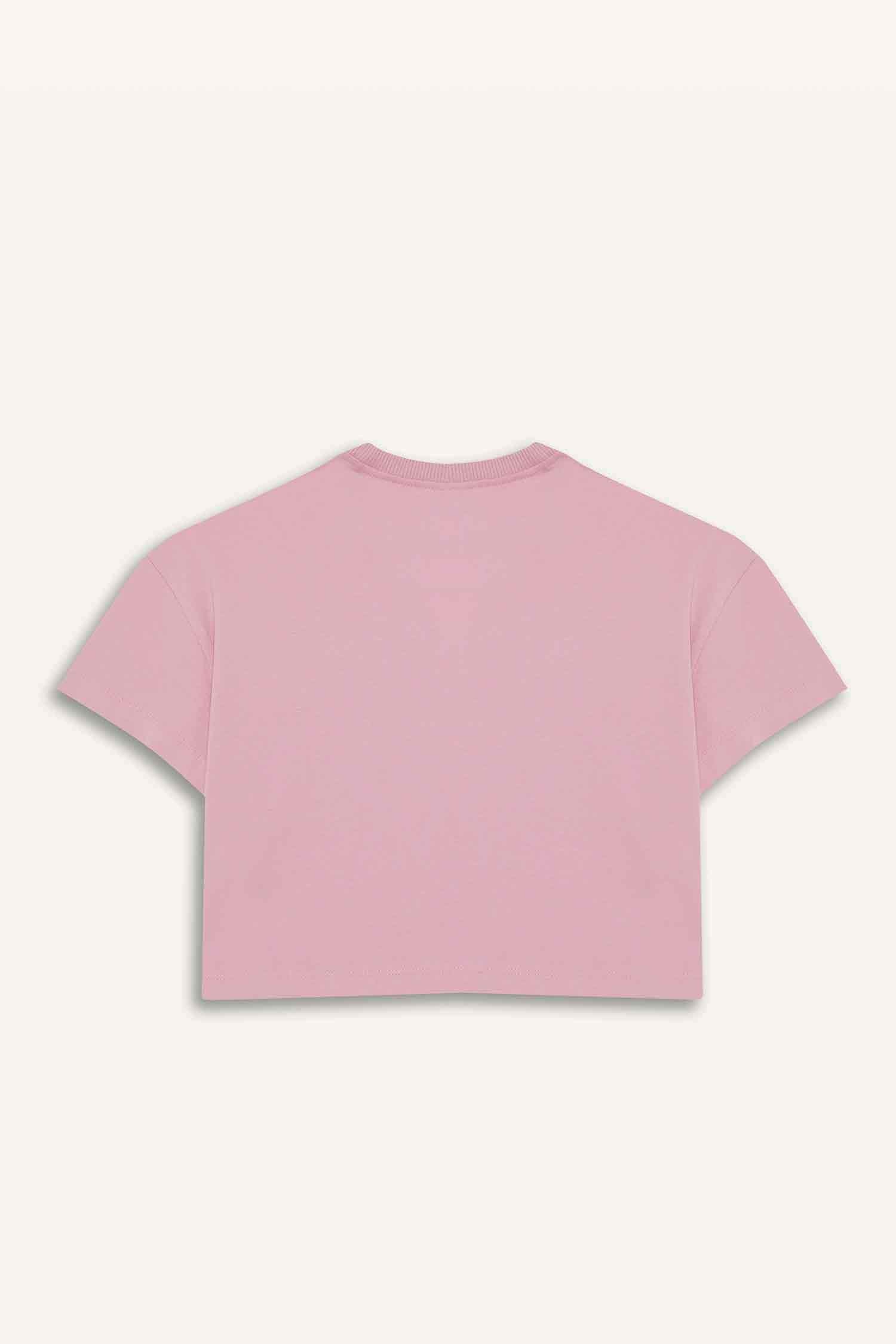 Қыздарға дөңгелек жаға нөмірі қысқа жеңді Қысқа жеңді футболка