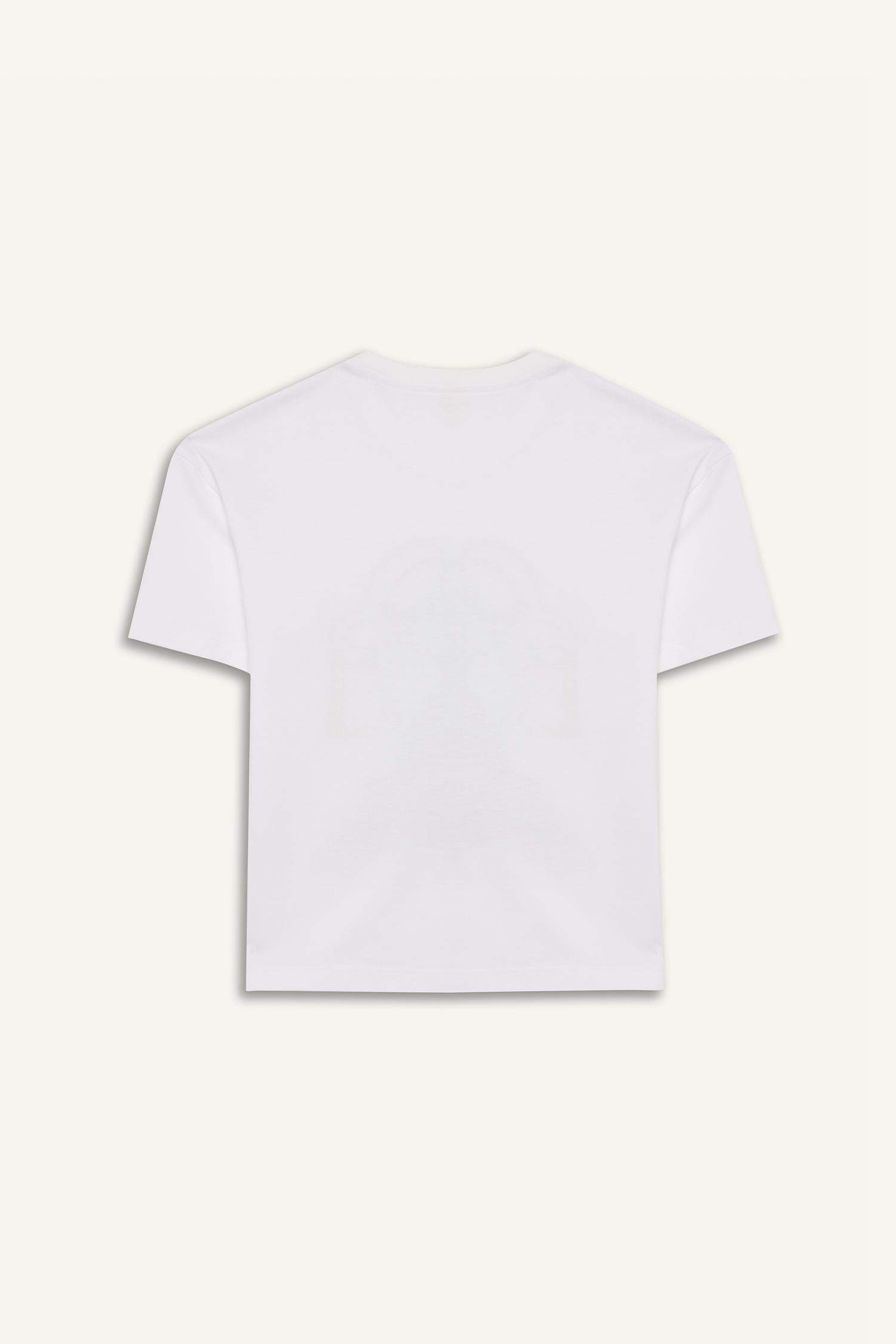 T-shirt à manches courtes avec imprimé et col rond pour fille