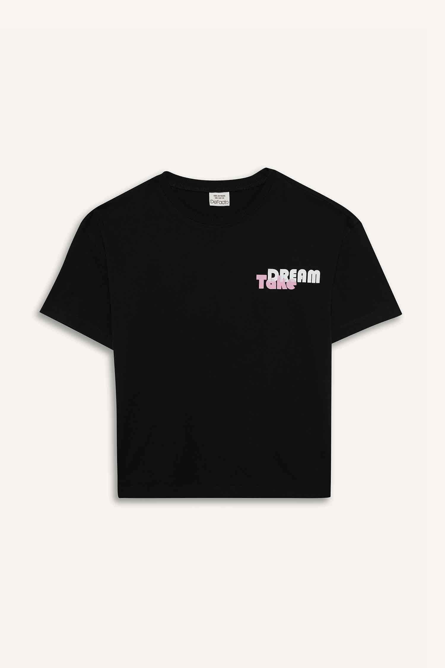 Қыздарға дөңгелек жаға қысқа жеңді Қысқа жеңді футболка