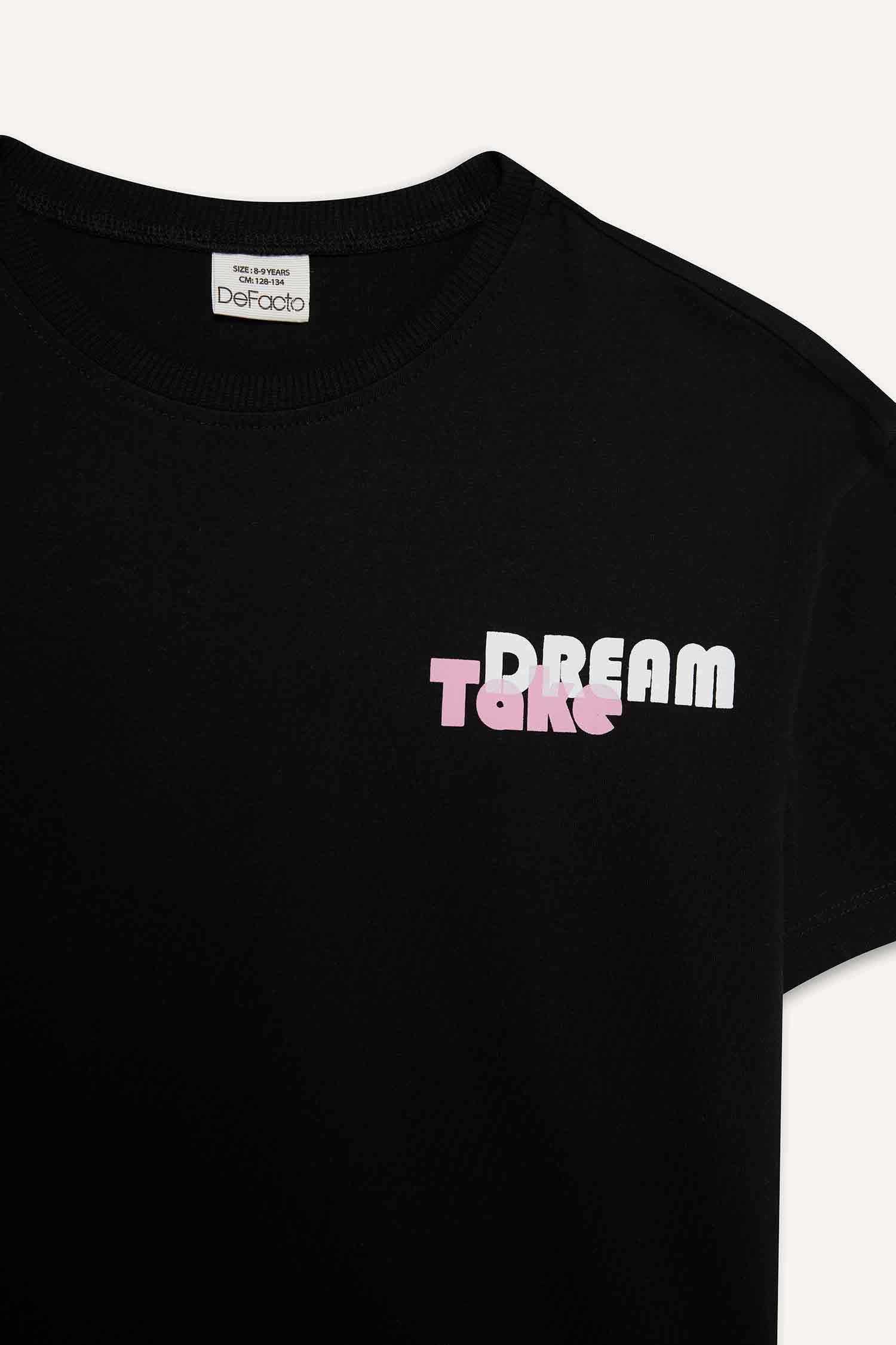 Қыздарға дөңгелек жаға қысқа жеңді Қысқа жеңді футболка