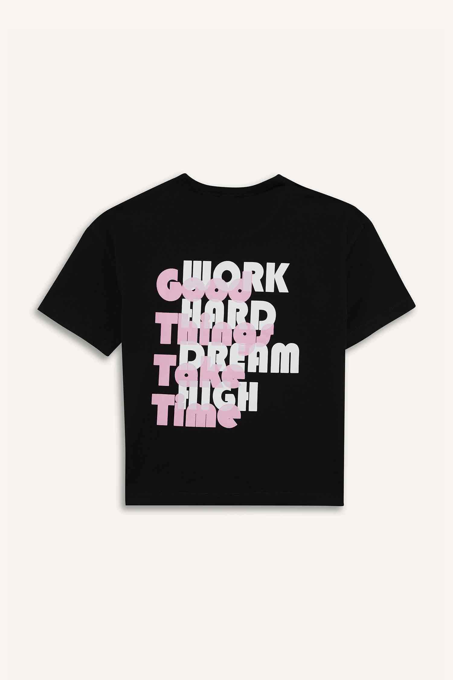 Қыздарға дөңгелек жаға қысқа жеңді Қысқа жеңді футболка