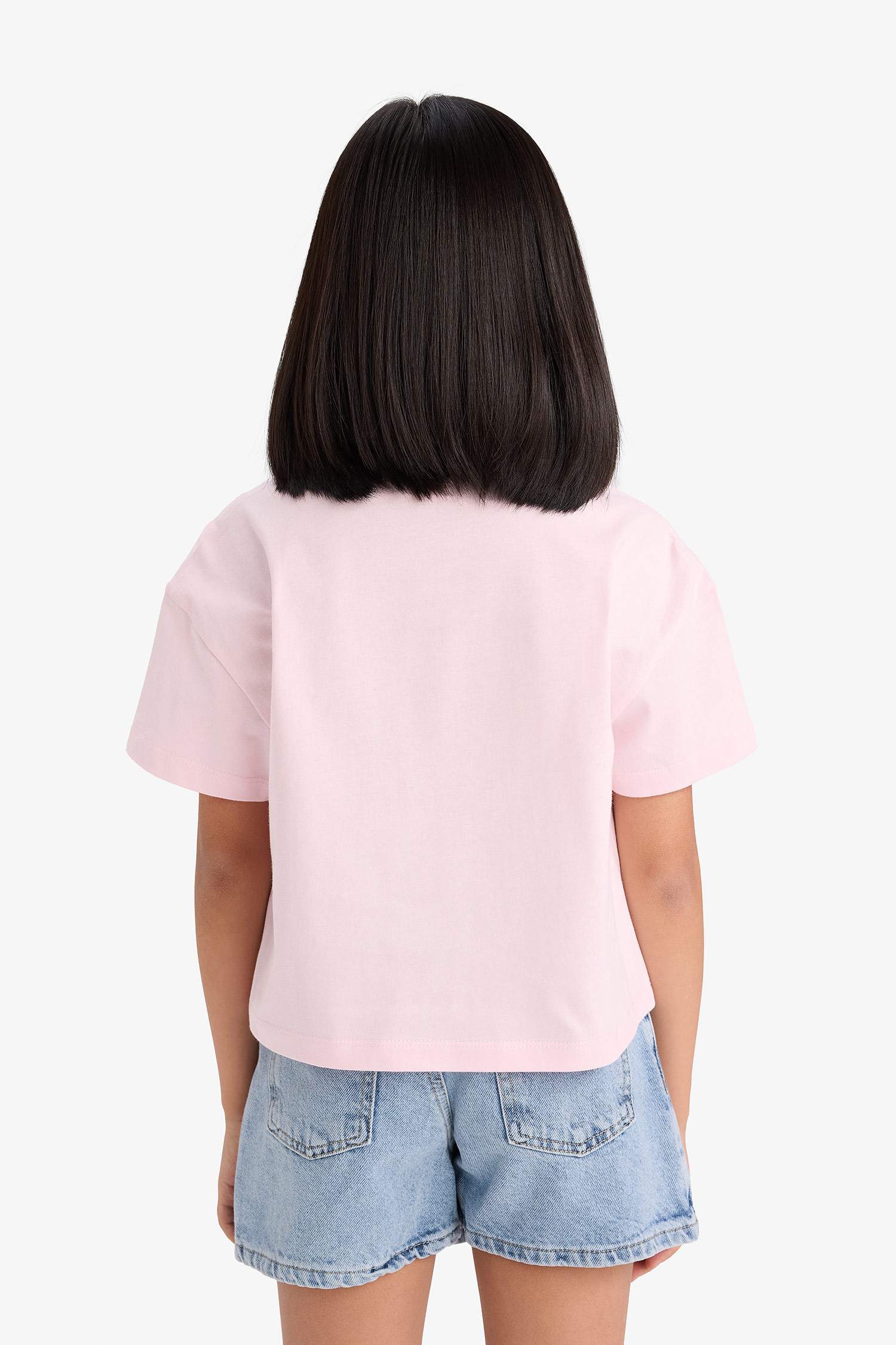 تيشيرت بناتي نص ردن أوفر سايز بياخة مستديرة