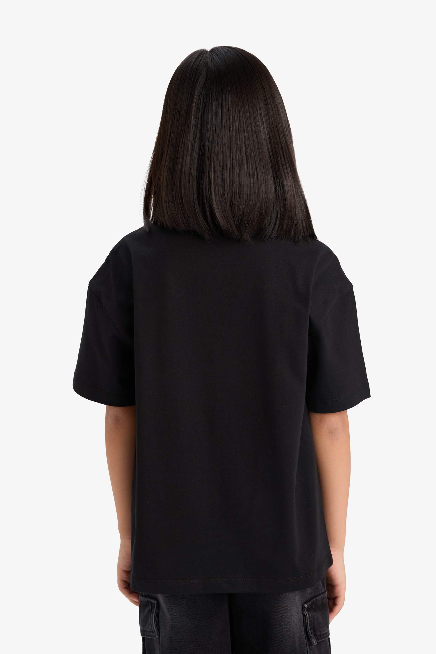 Girl Oversize Fit Crew Neck Short Sleeve T-Shirt