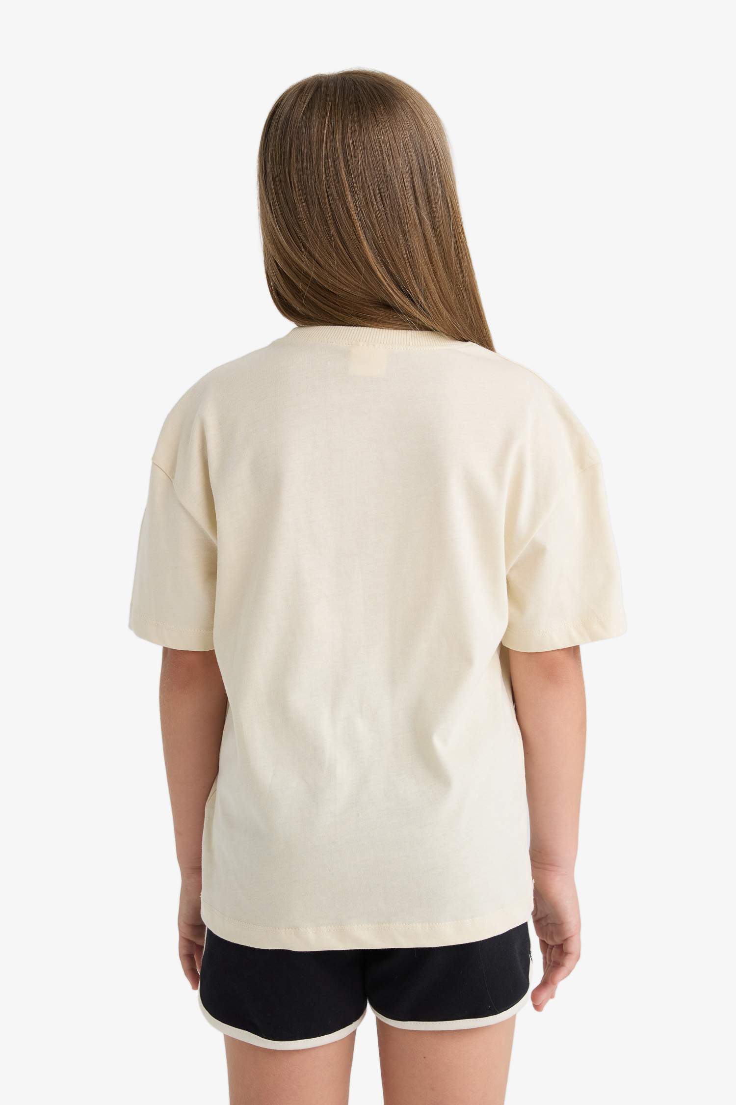 تيشيرت نص ردن بناتي قصة مريحة