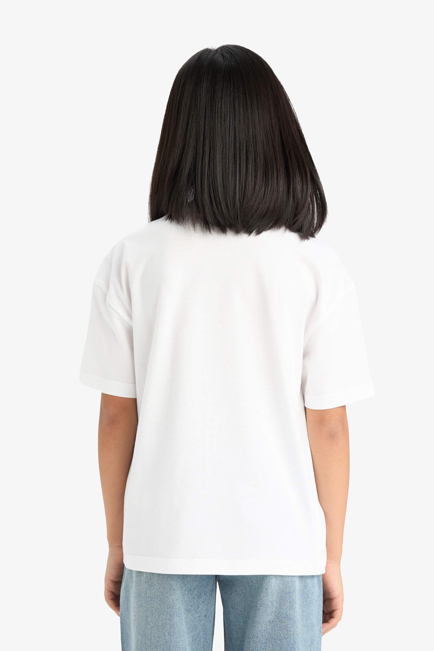 تيشيرت نص ردن بناتي قصة مريحة