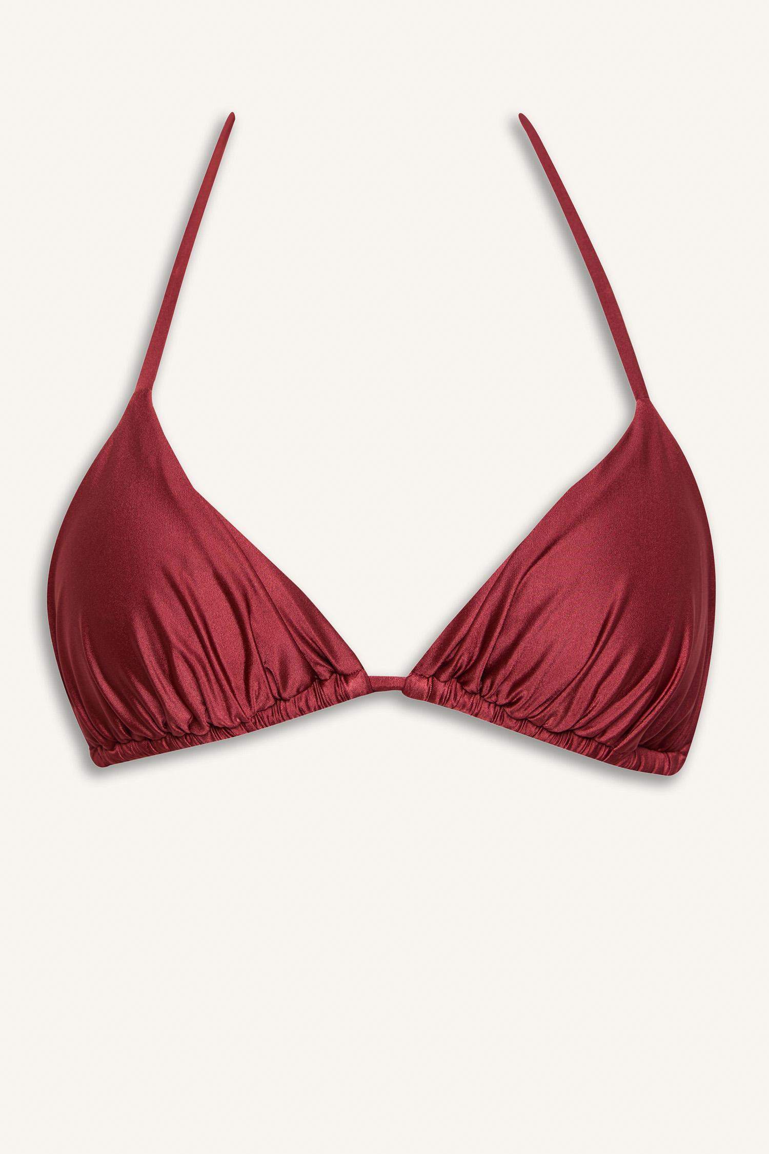 Атласный верх бикини Fall in Love прямого кроя