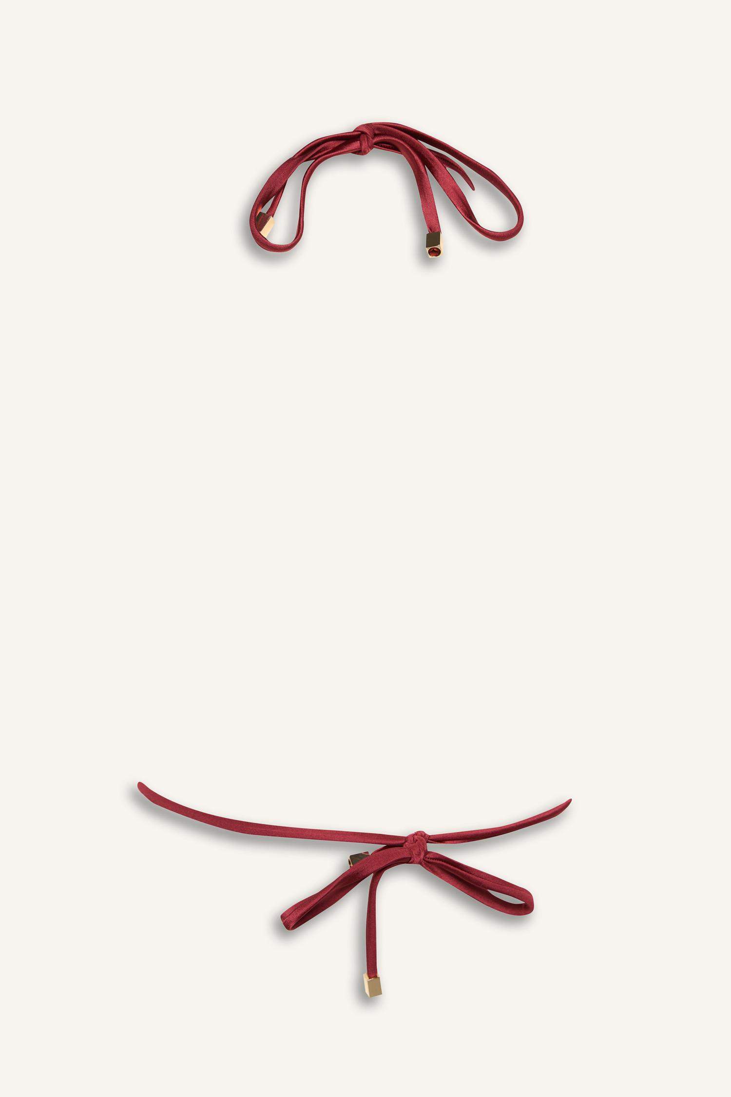 Атласный верх бикини Fall in Love прямого кроя