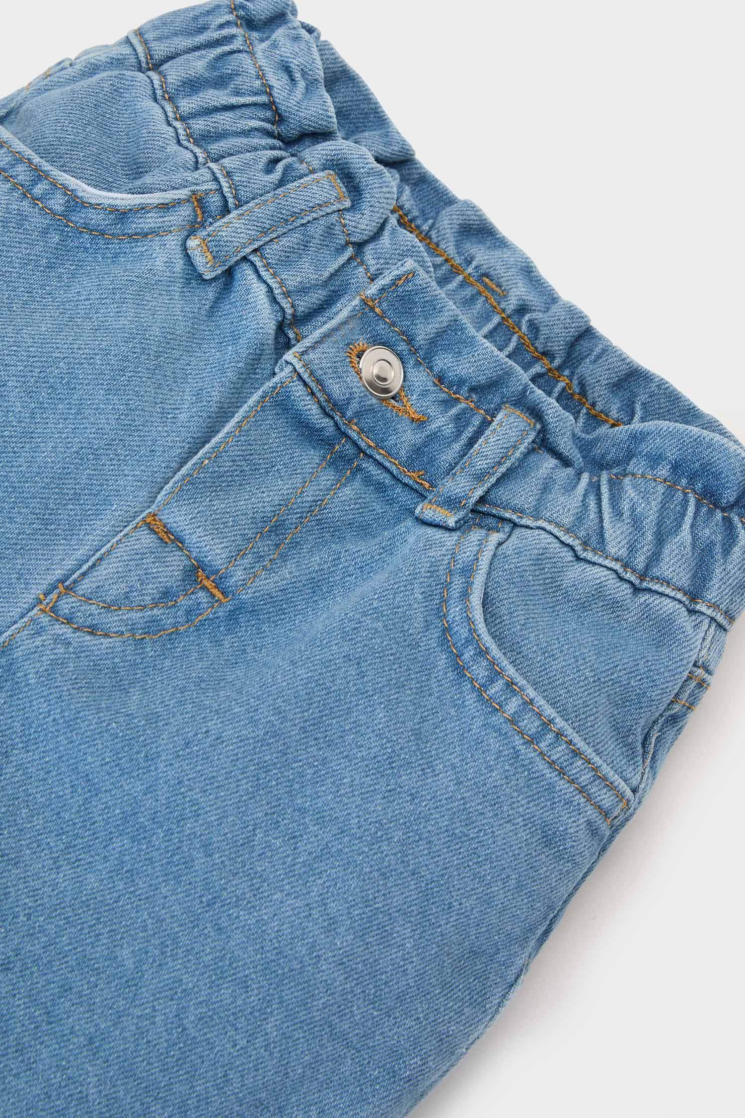 Kız Bebek Duble Paça Jean Pantolon