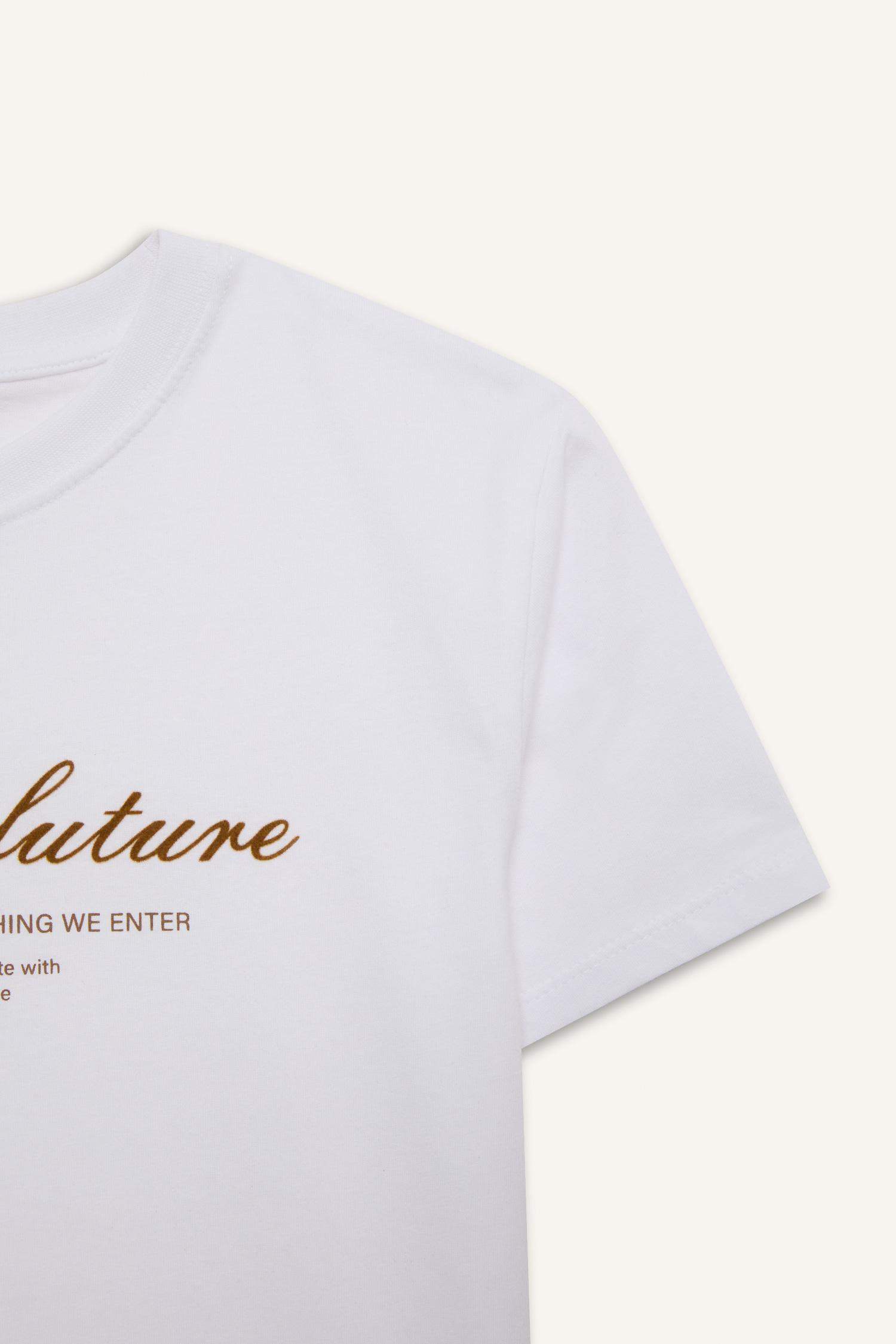 T-shirt imprimé à col rond et manches courtes pour garçon