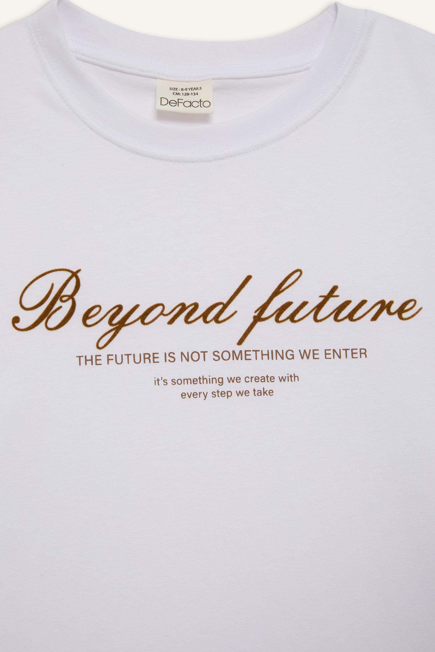 T-shirt imprimé à col rond et manches courtes pour garçon