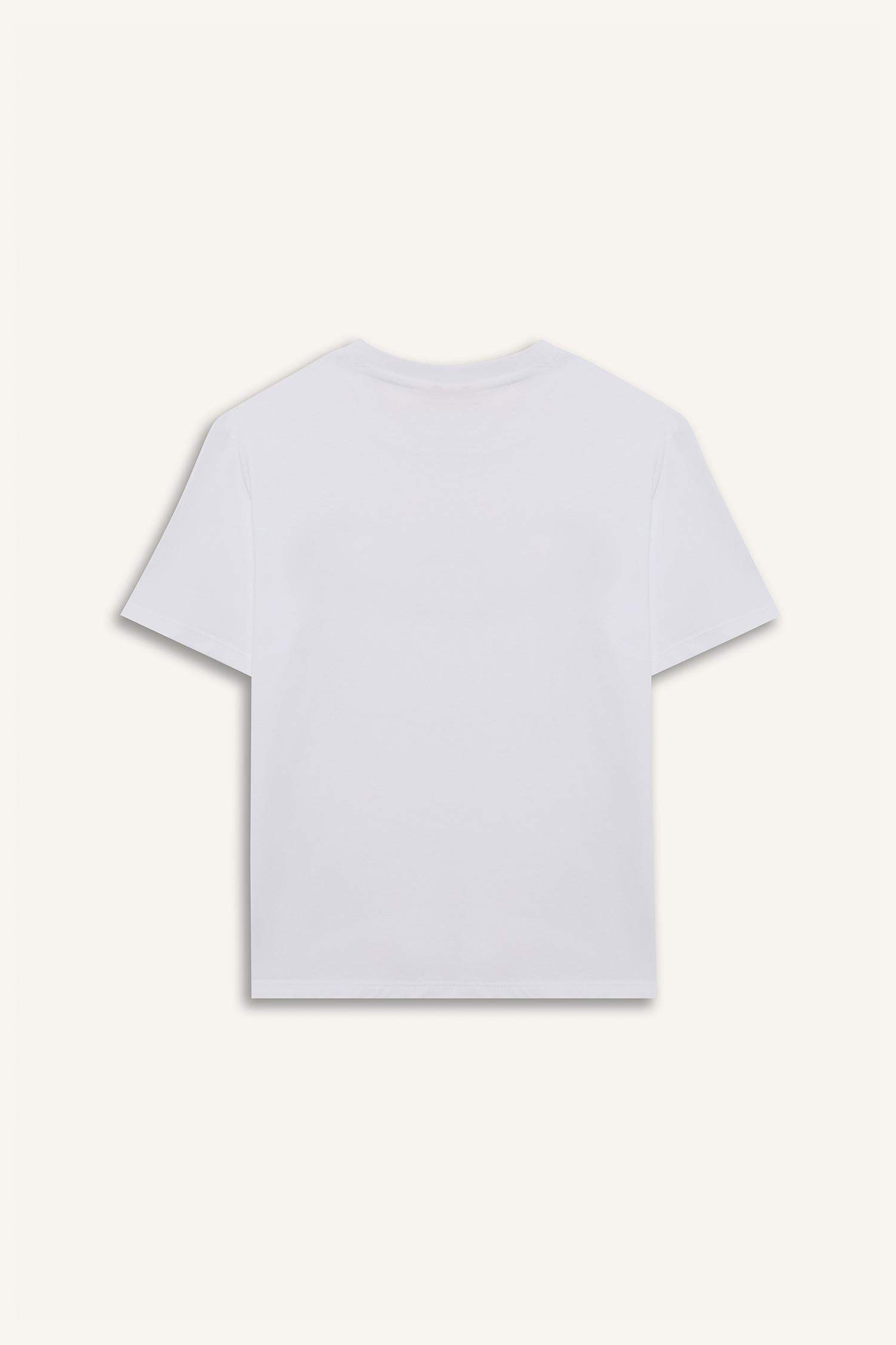 T-shirt imprimé à col rond et manches courtes pour garçon