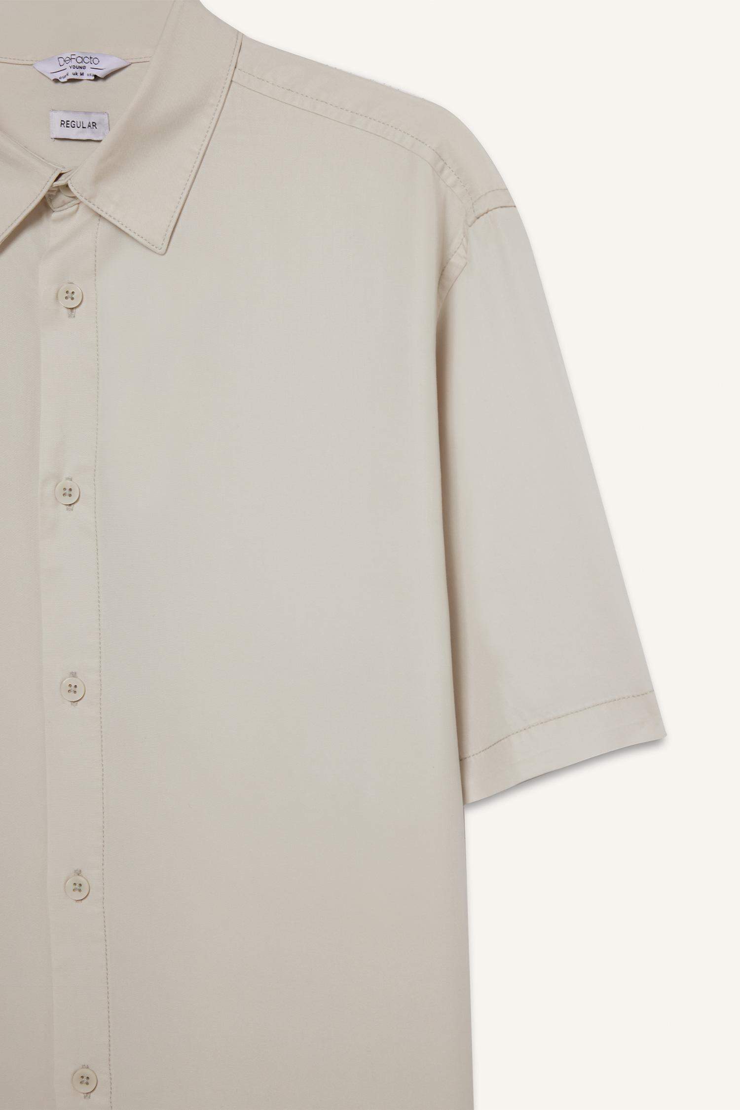 Рубашка с короткими рукавами, обычная посадка