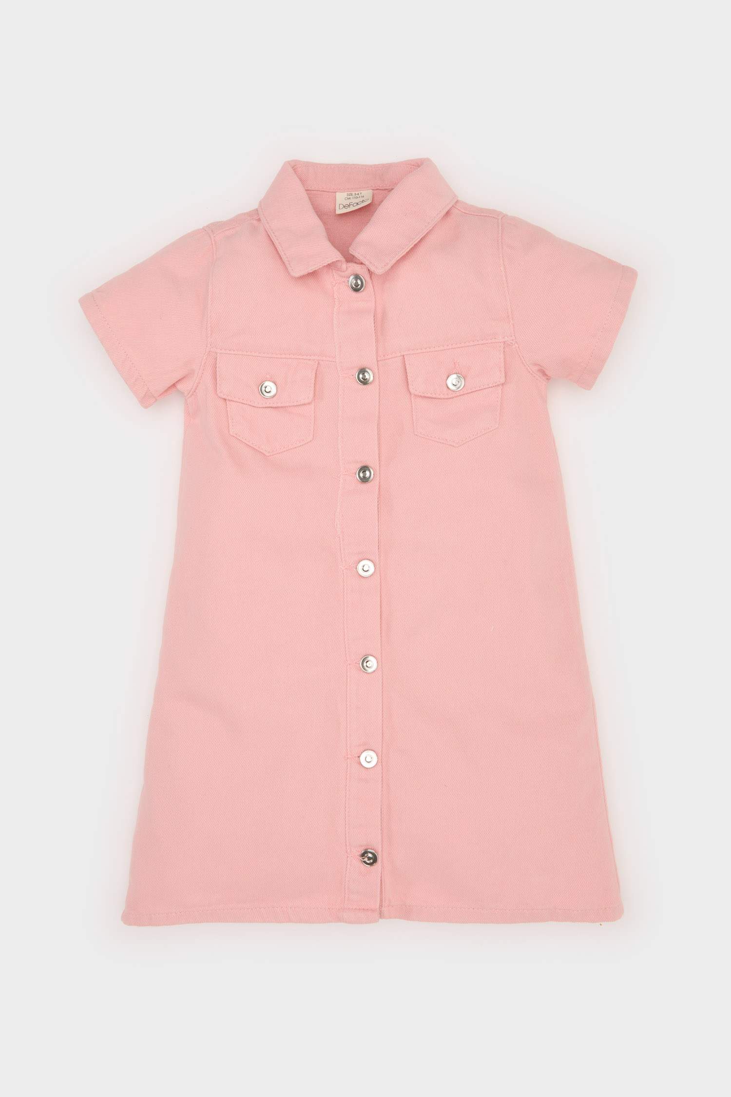 Baby Girl Short Sleeve Denim Dress