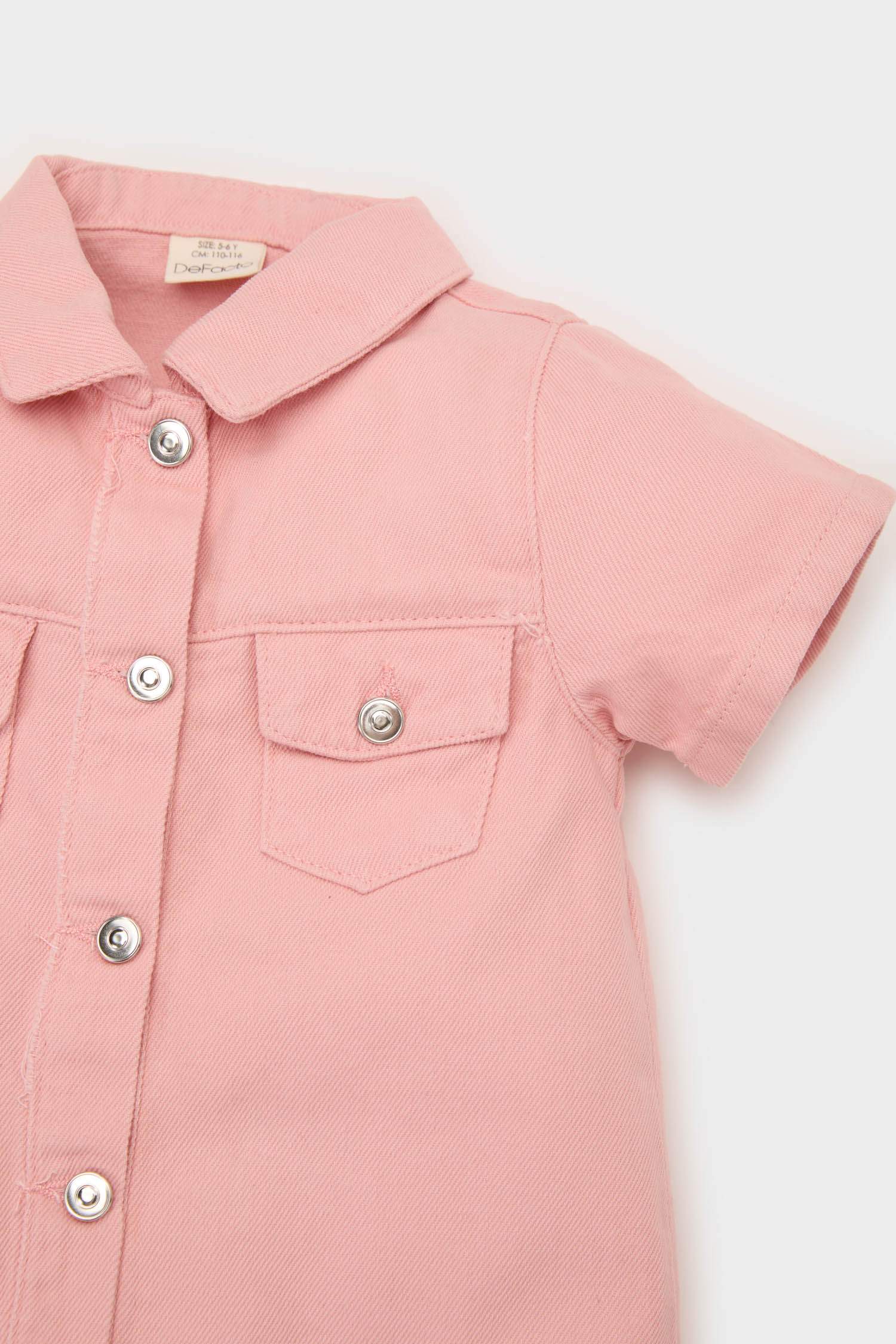 Baby Girl Short Sleeve Denim Dress