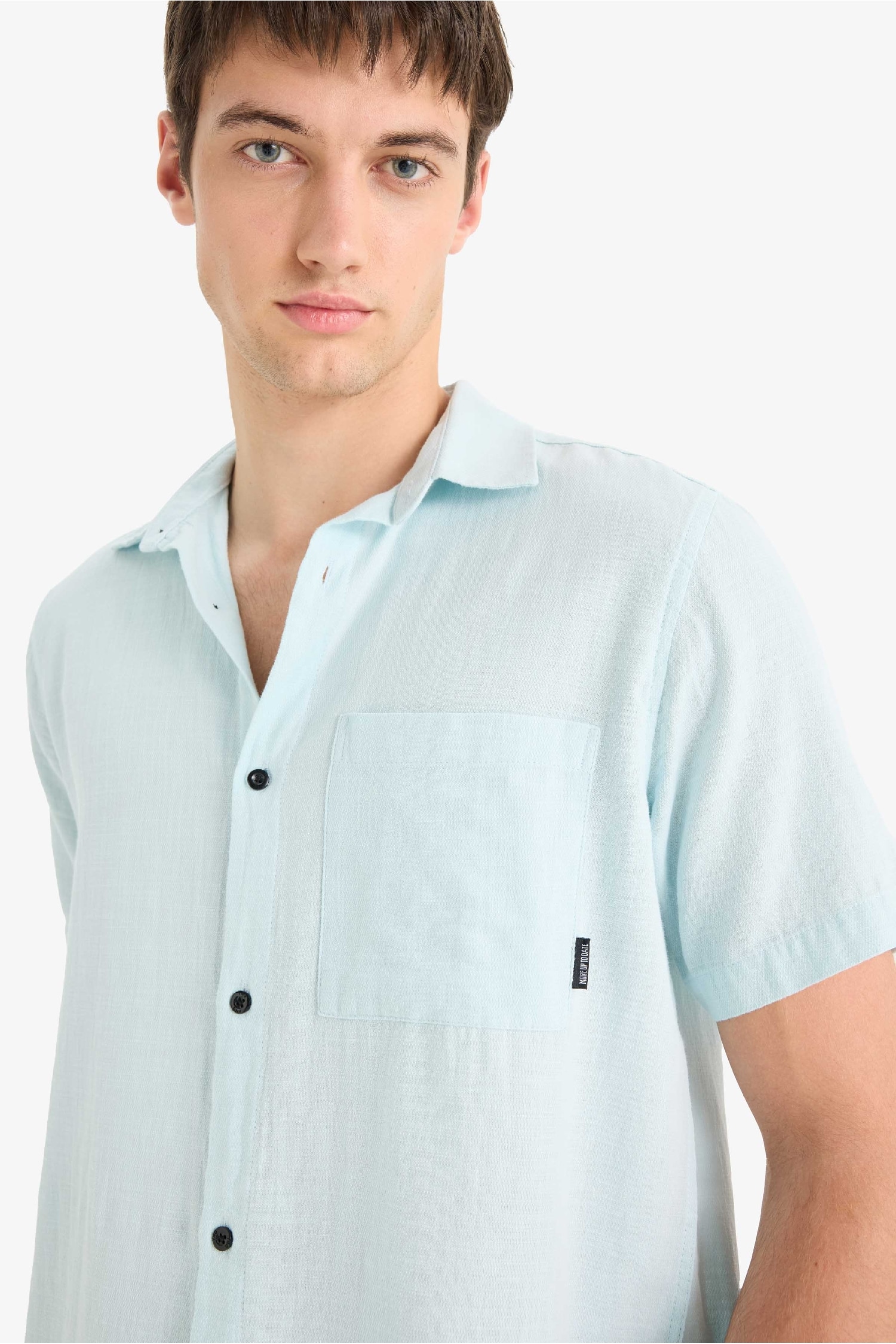 %100 Pamuk Regular Fit Yazlık Kısa Kollu Gömlek